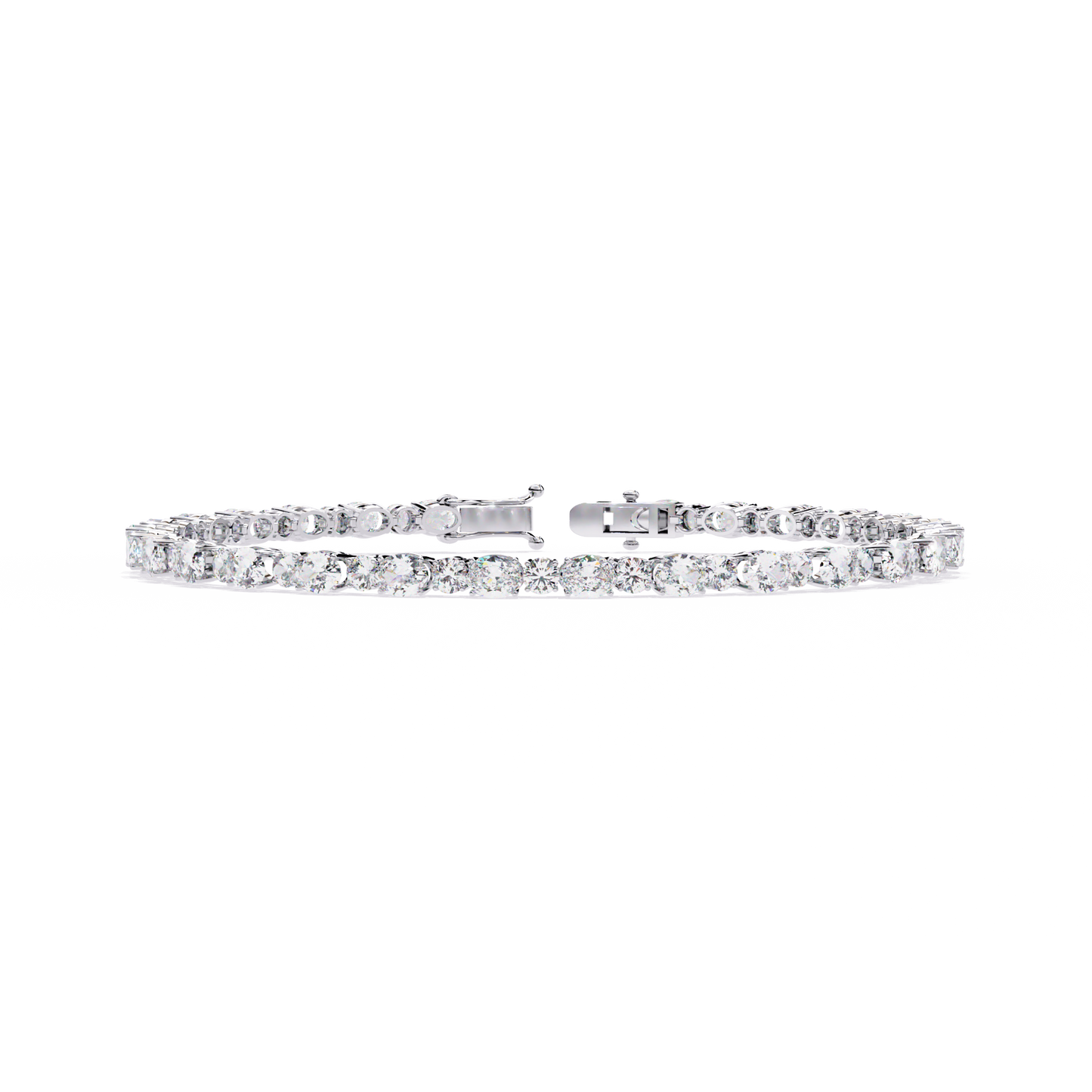 Oval & Round Tennis Bracelet