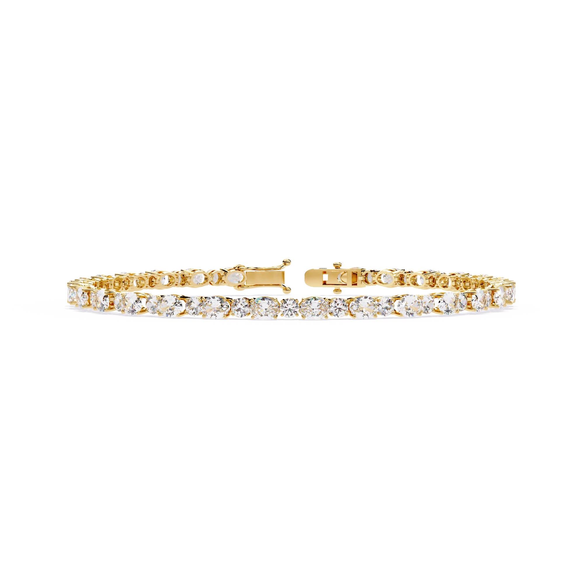Oval & Round Tennis Bracelet