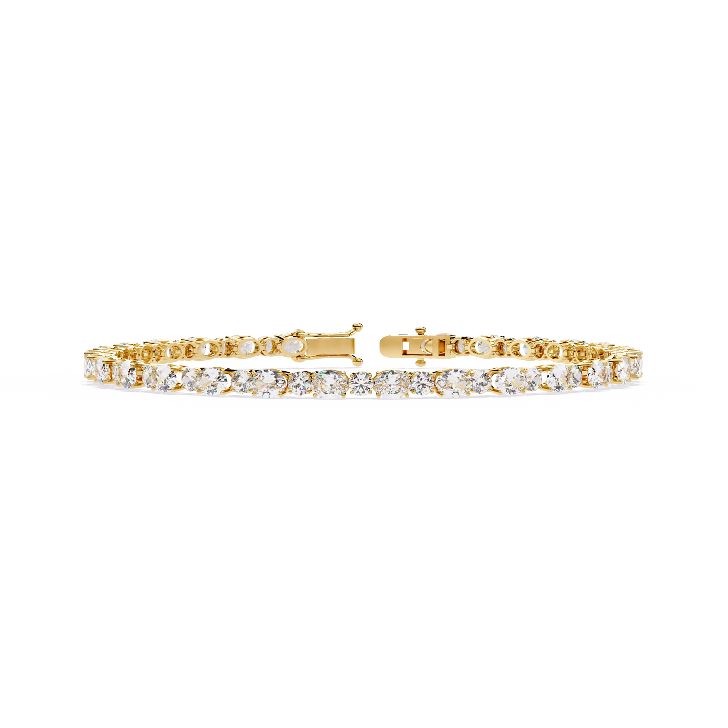 Oval & Round Tennis Bracelet