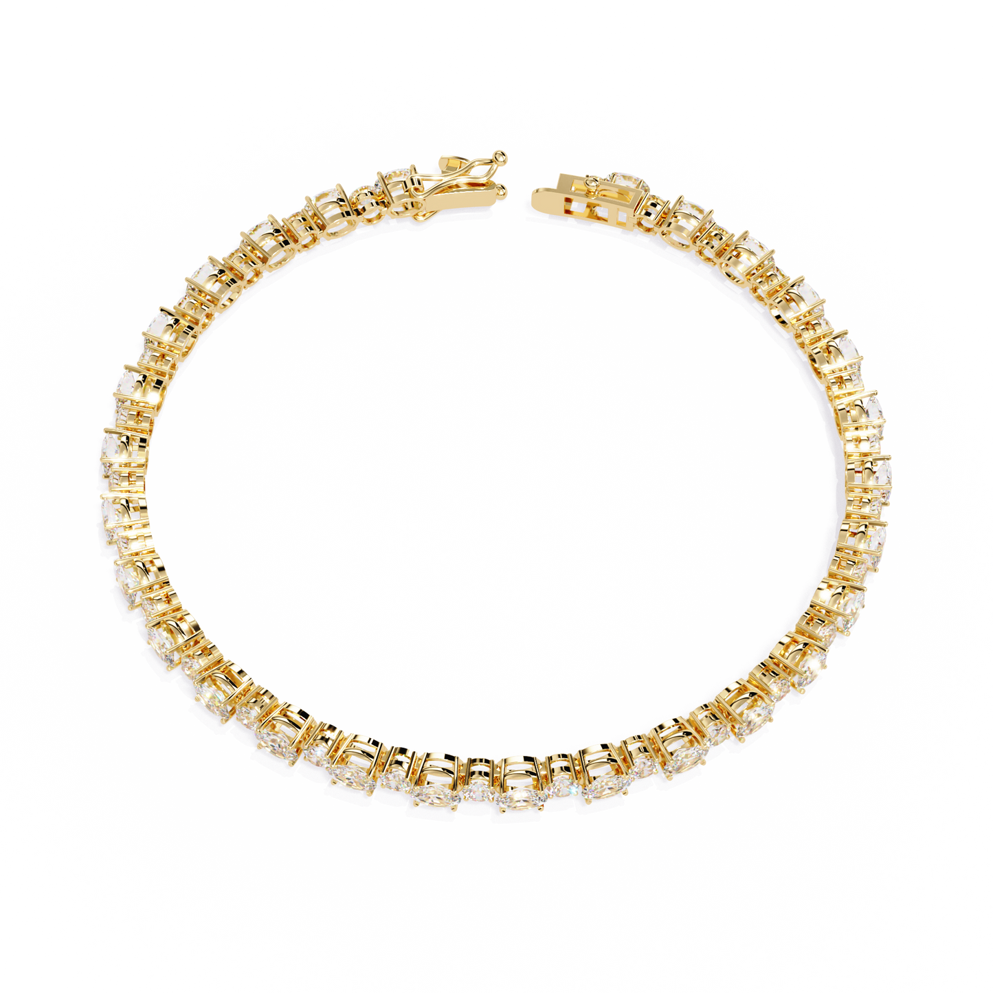 Oval & Round Tennis Bracelet