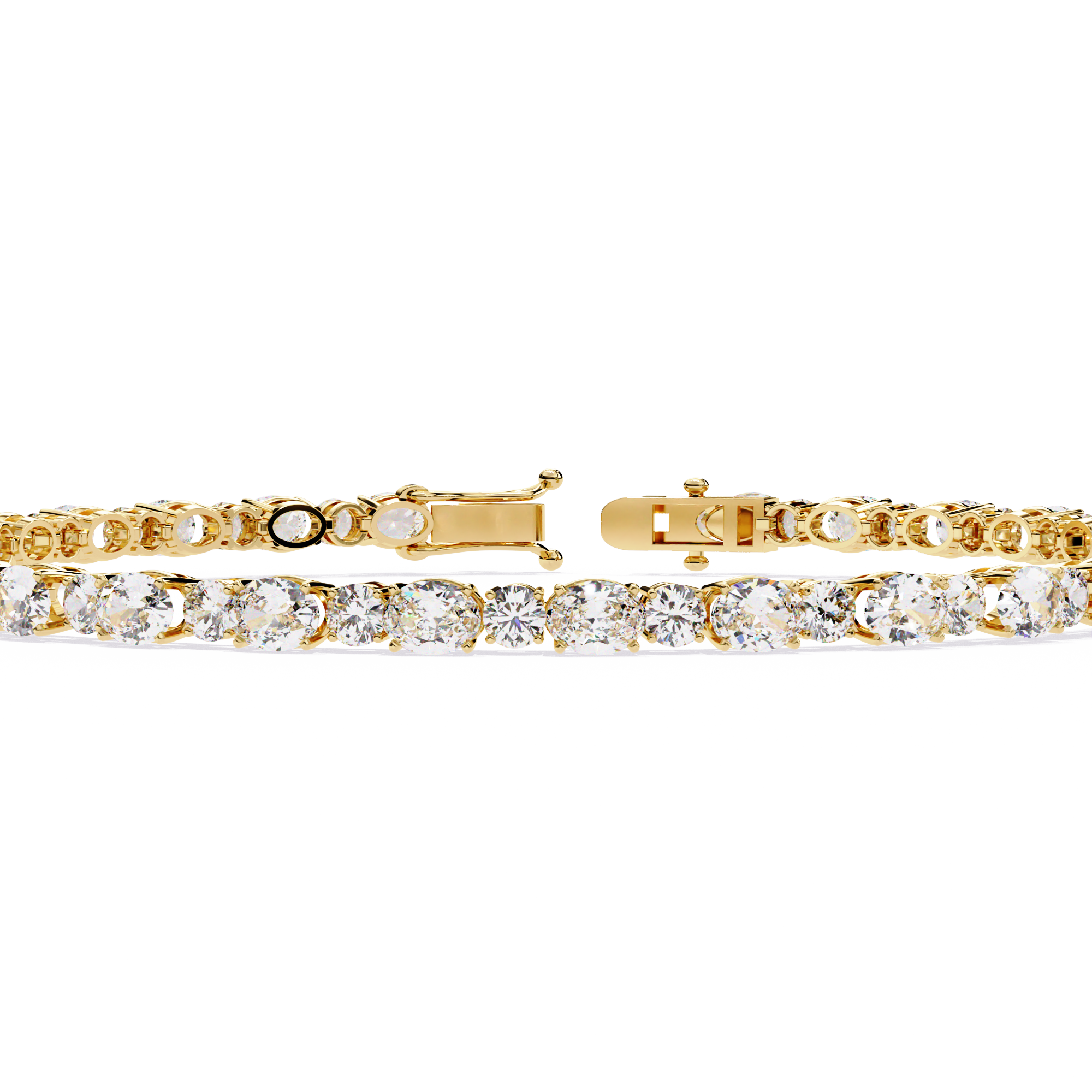 Oval & Round Tennis Bracelet