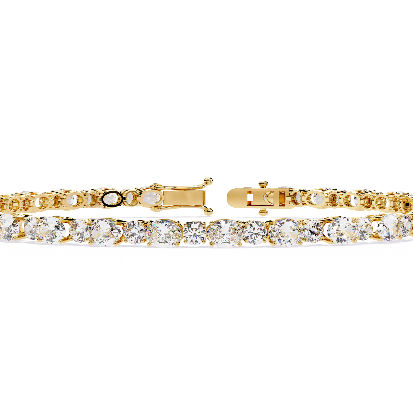 Oval & Round Tennis Bracelet
