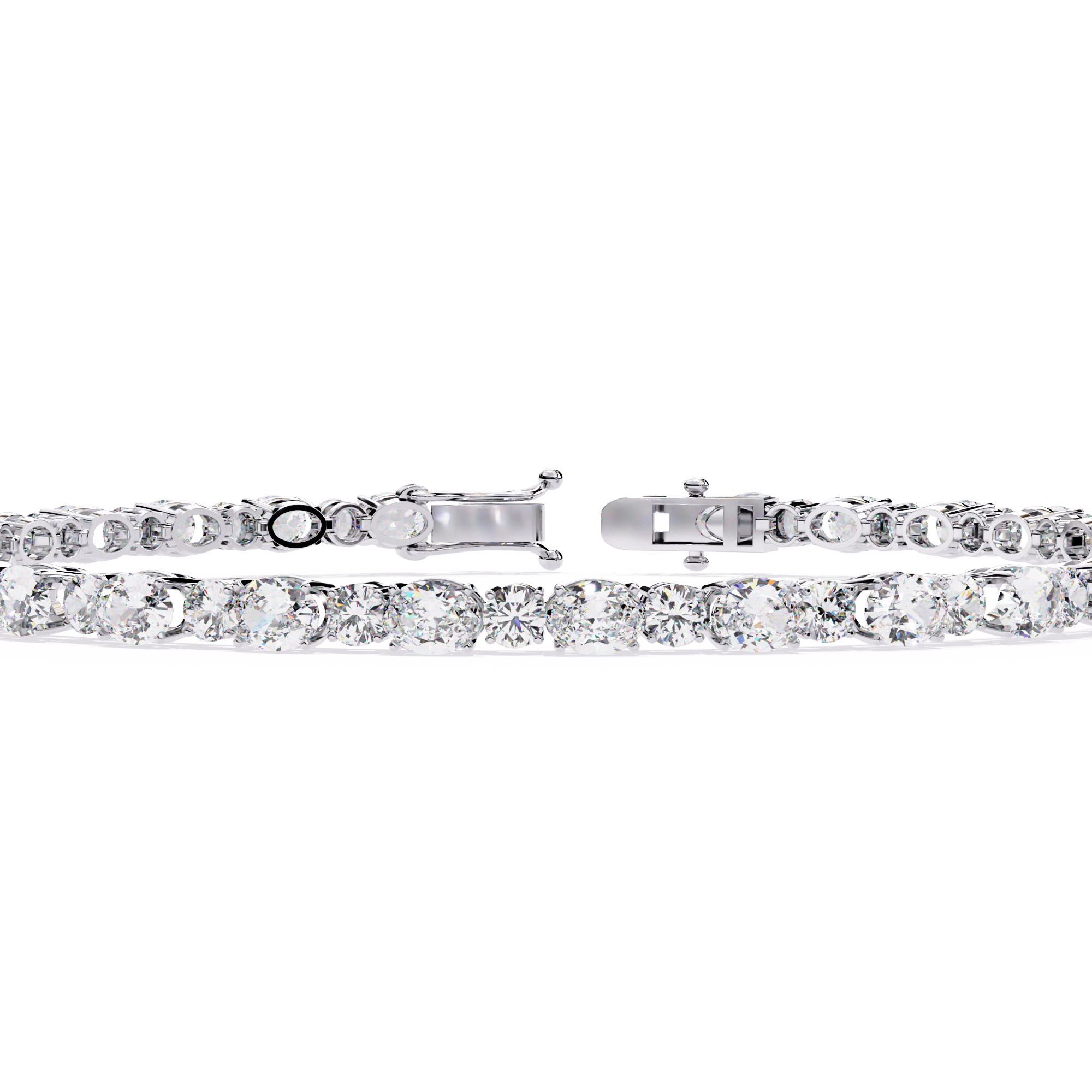 Oval & Round Tennis Bracelet