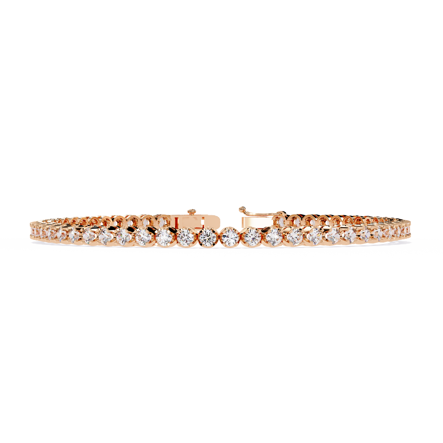 Tennis Diamond Bracelet in Round Lab Grown Diamonds