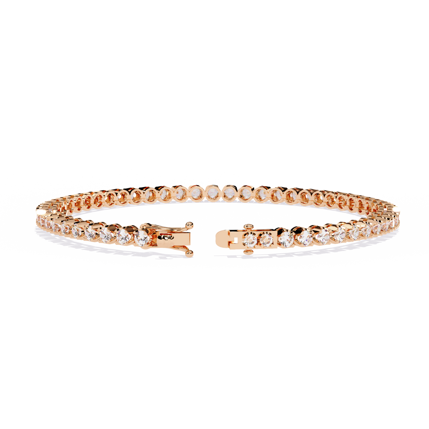 Tennis Diamond Bracelet in Round Lab Grown Diamonds