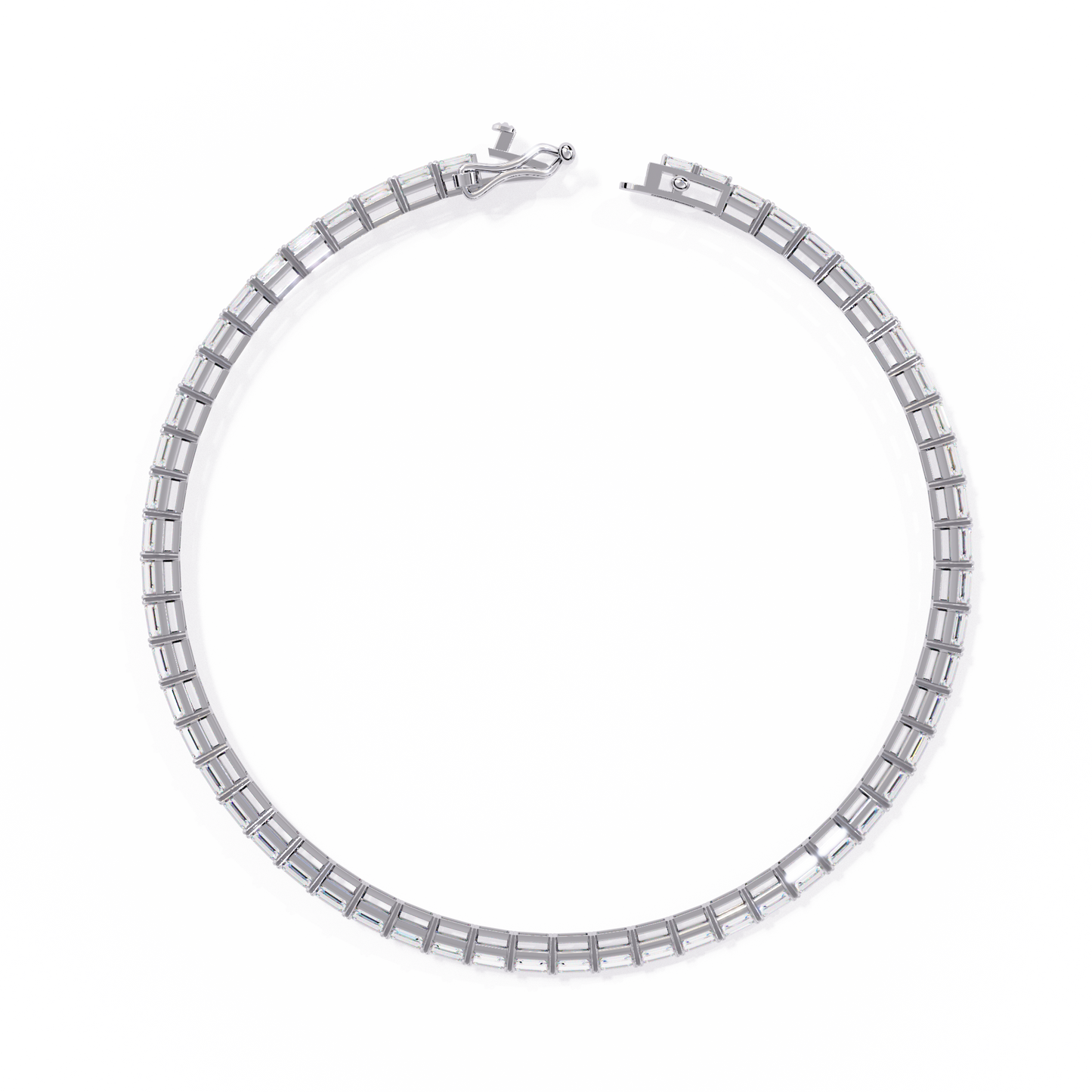 Emerald Cut Tennis Bracelet