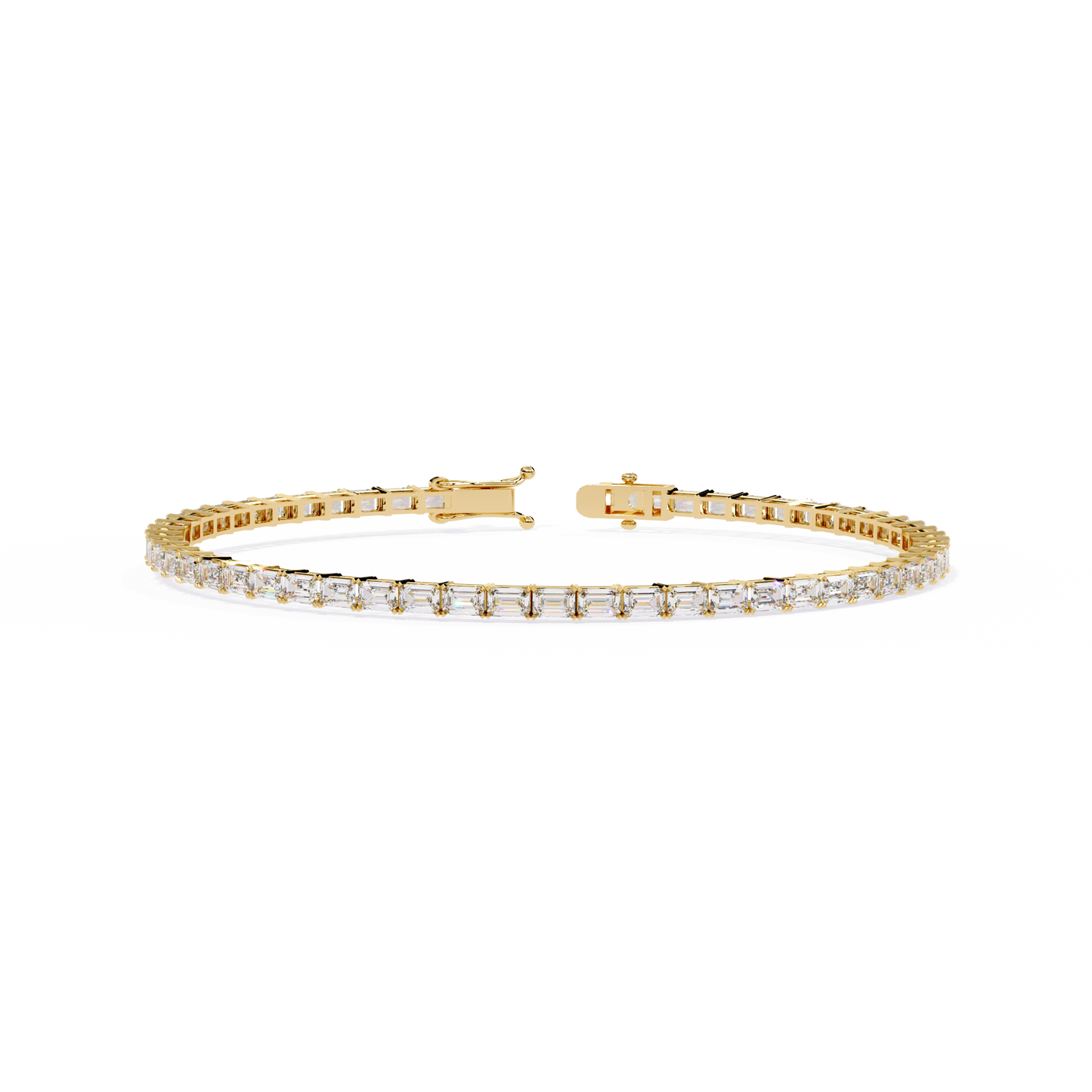 Emerald Cut Tennis Bracelet