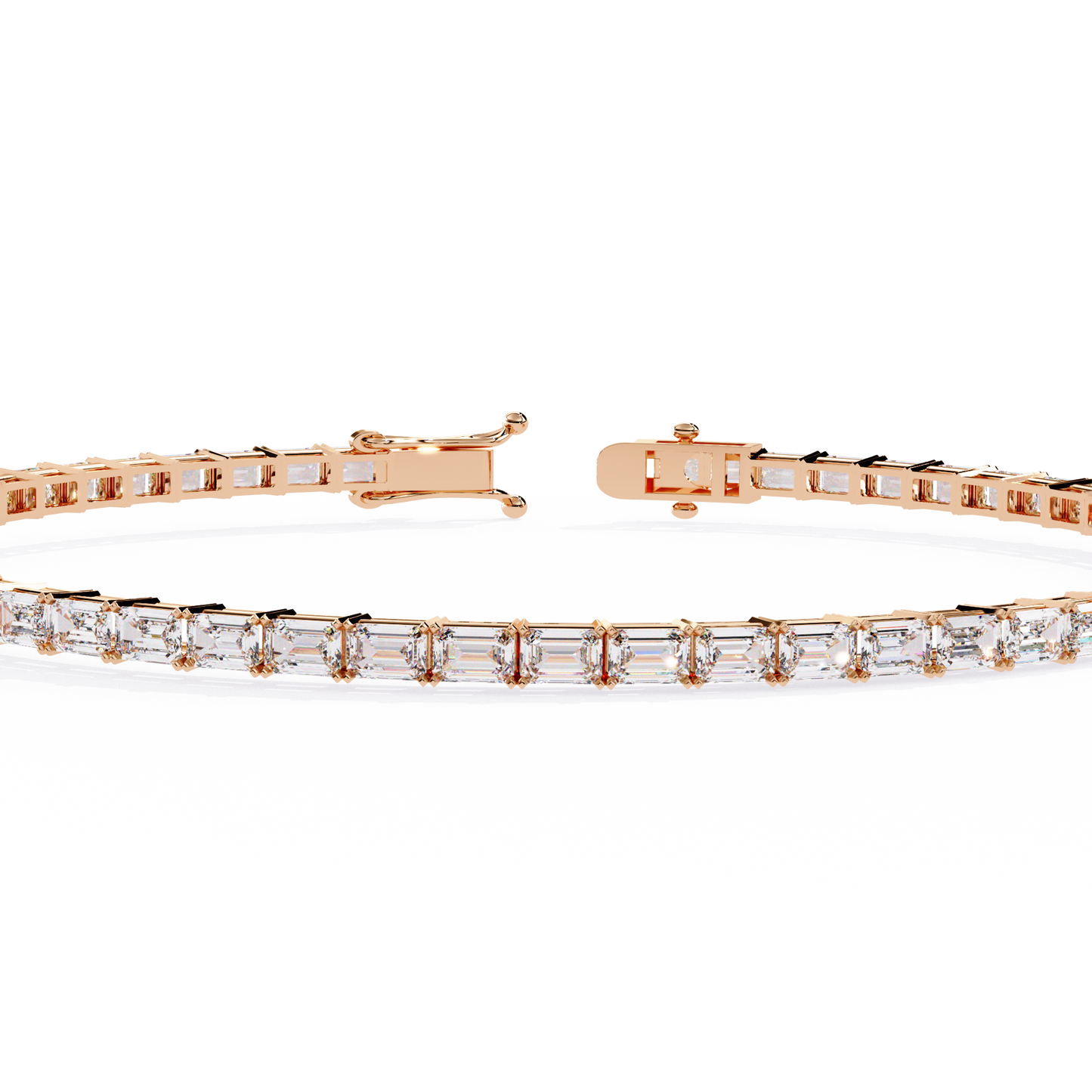 Emerald Cut Tennis Bracelet