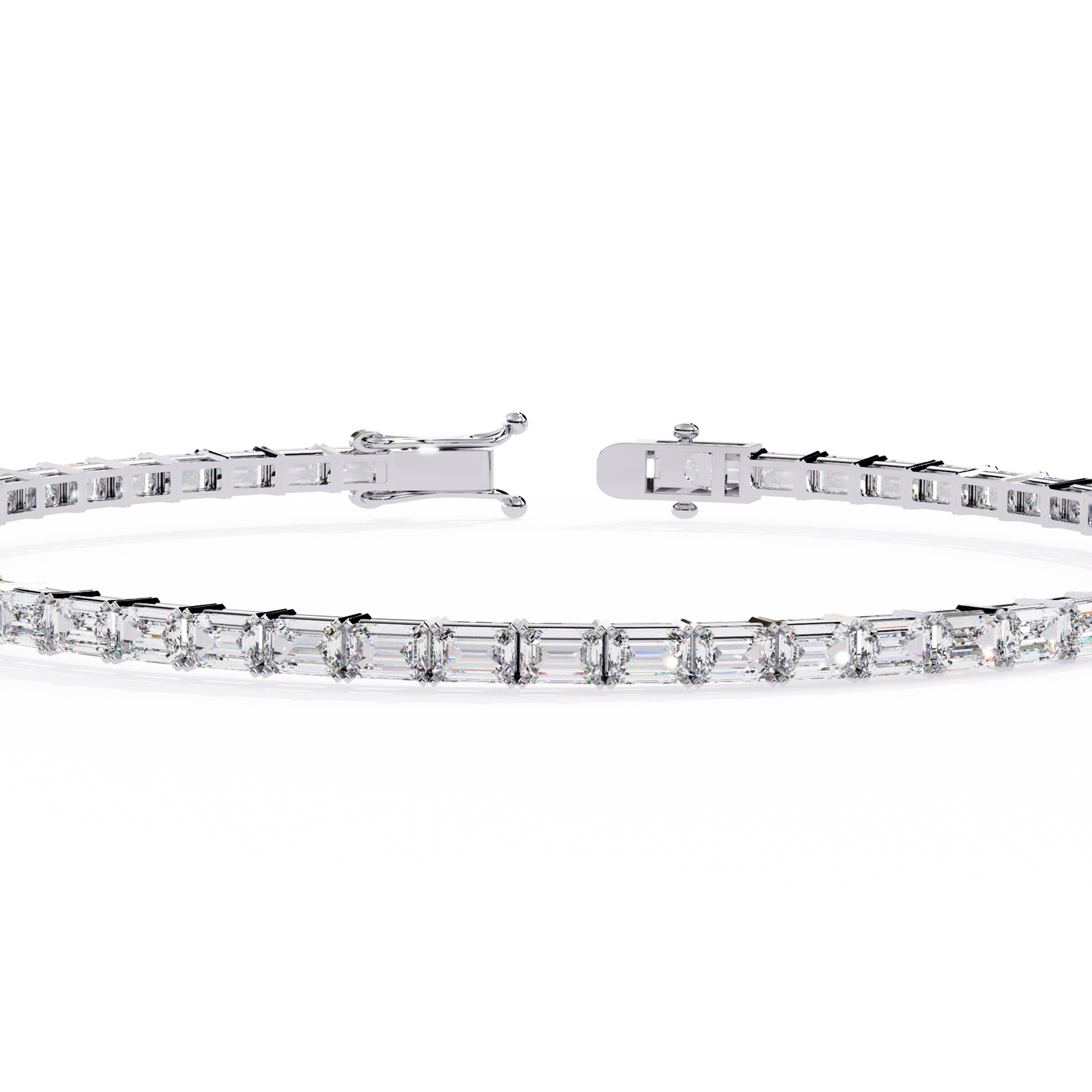 Emerald Cut Tennis Bracelet