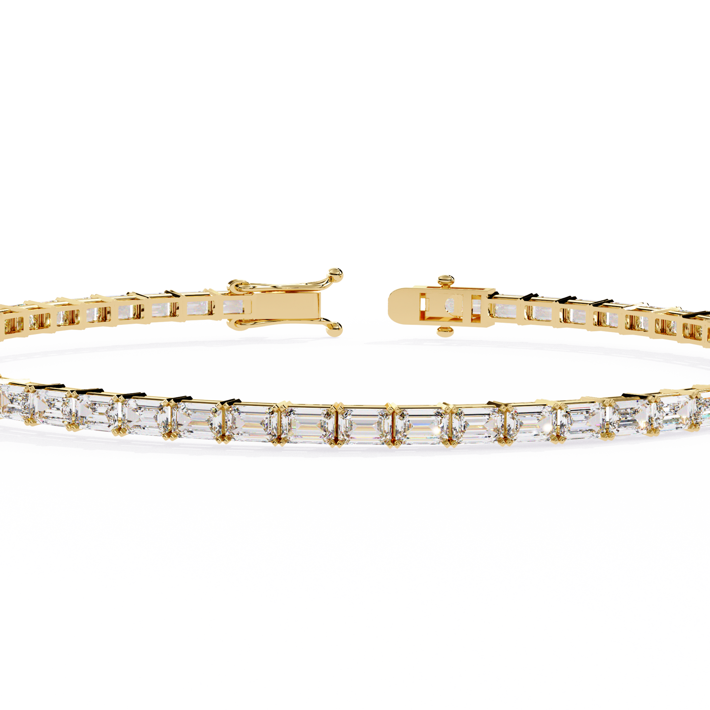 Emerald Cut Tennis Bracelet