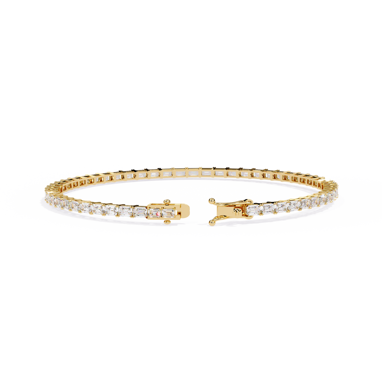 Emerald Cut Tennis Bracelet