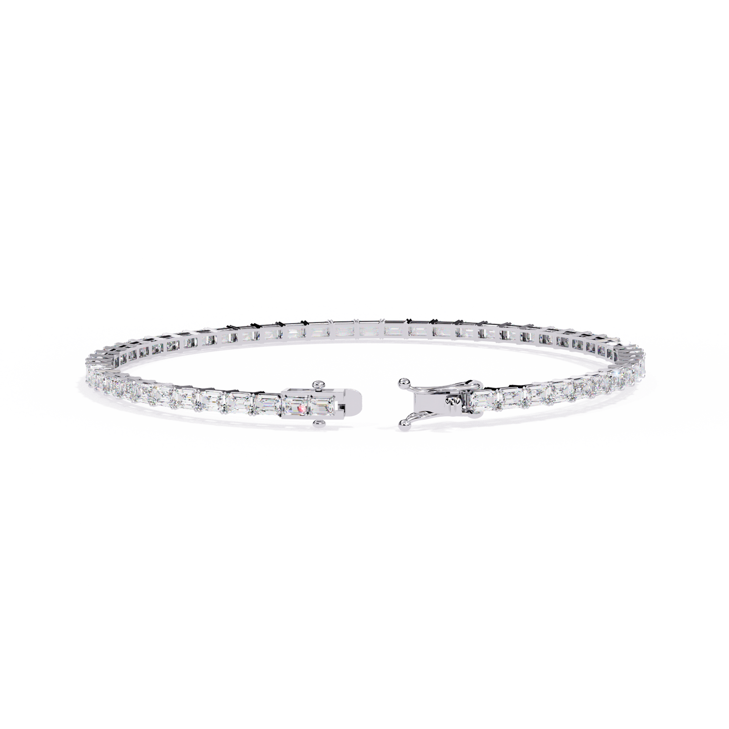 Emerald Cut Tennis Bracelet