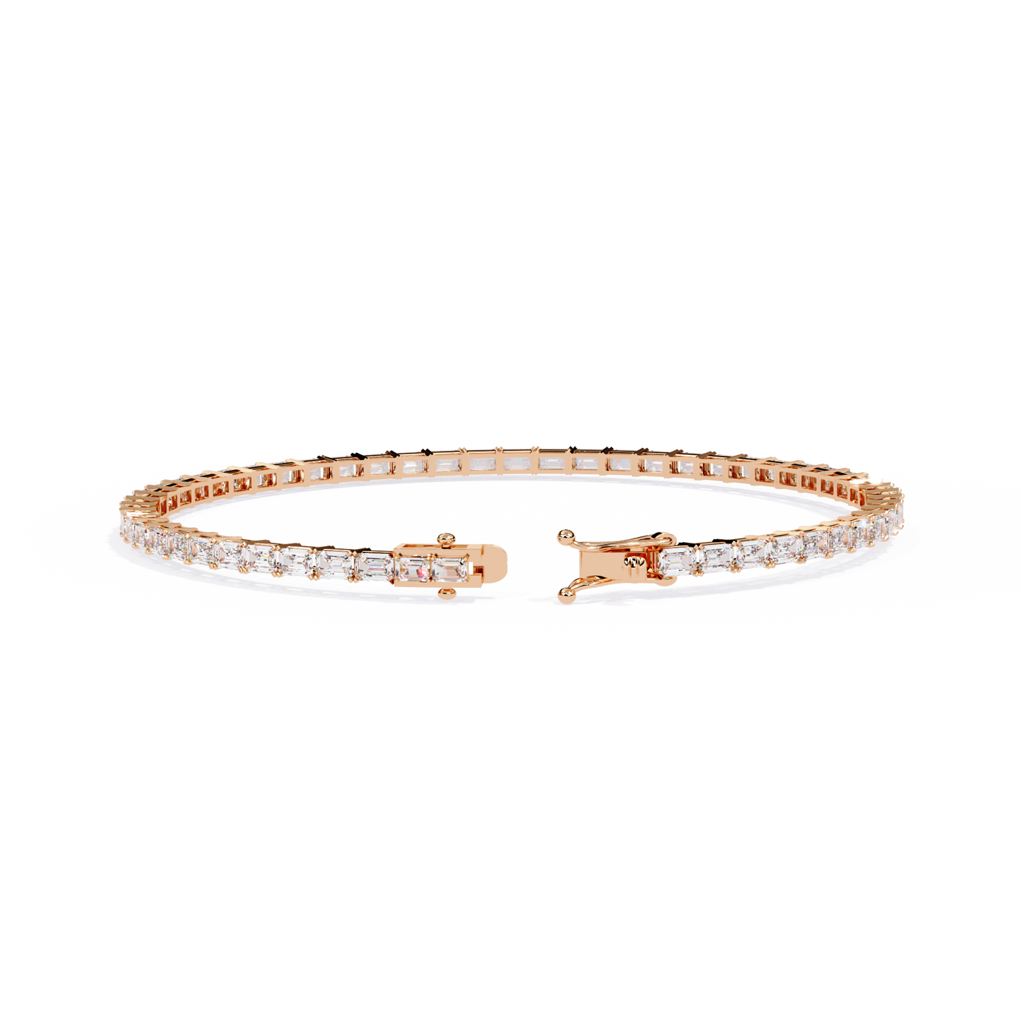 Emerald Cut Tennis Bracelet