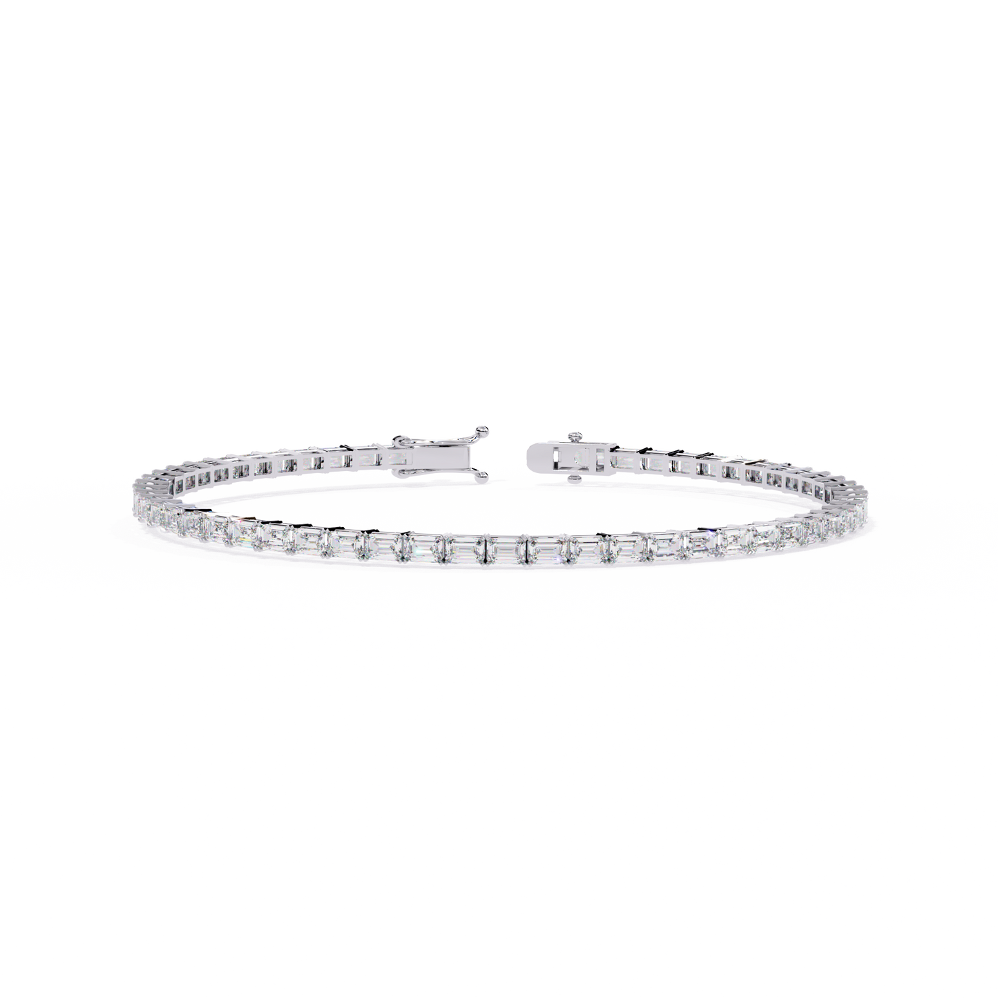Emerald Cut Tennis Bracelet