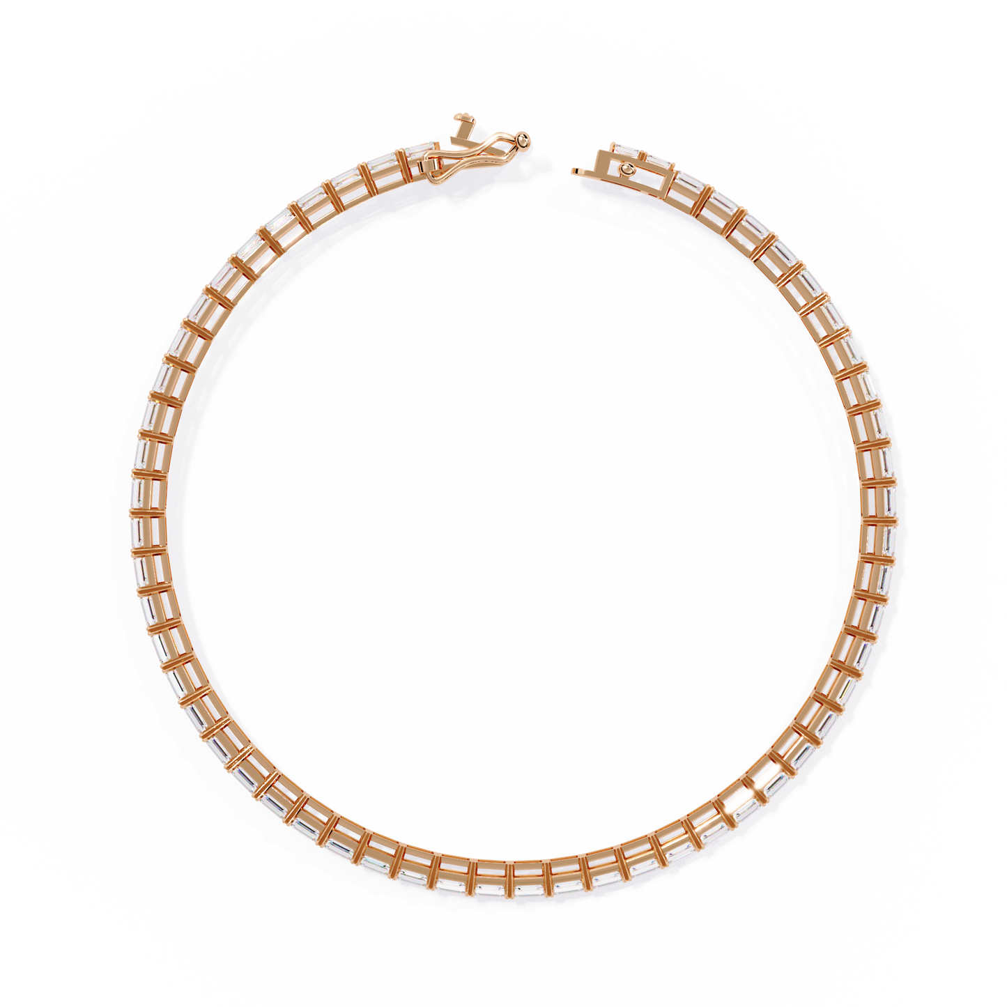 Emerald Cut Tennis Bracelet