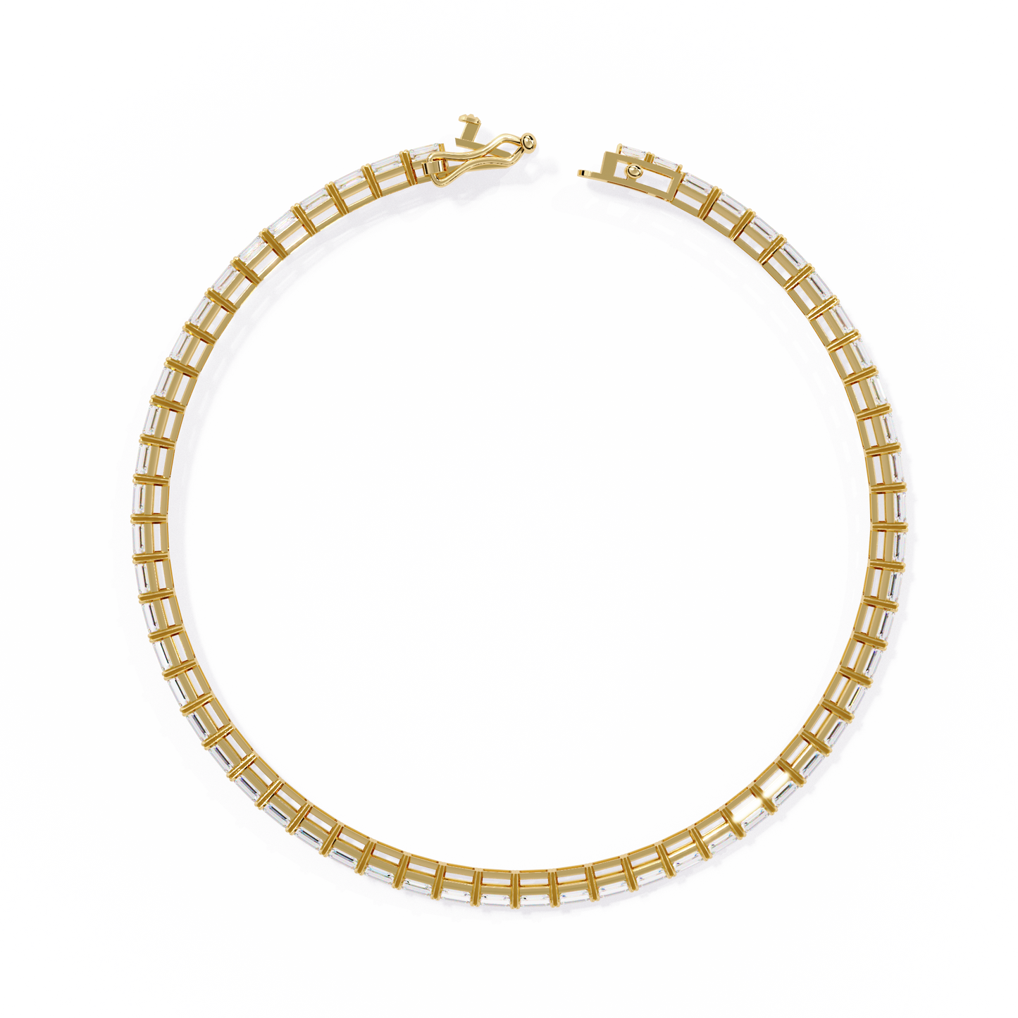 Emerald Cut Tennis Bracelet