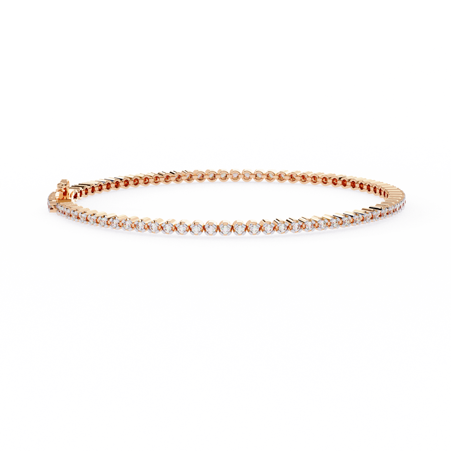 Estate Illusion Set Diamond Line Tennis Bracelet