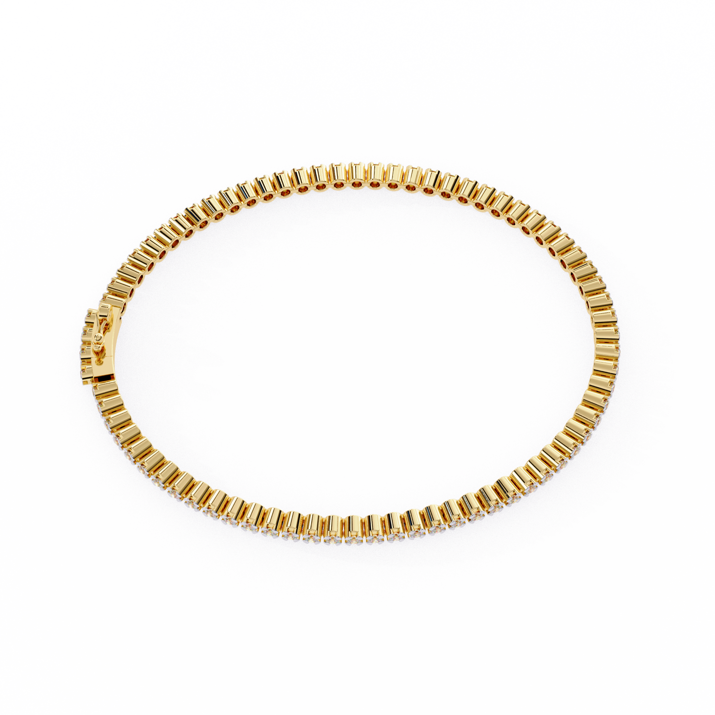 Estate Illusion Set Diamond Line Tennis Bracelet