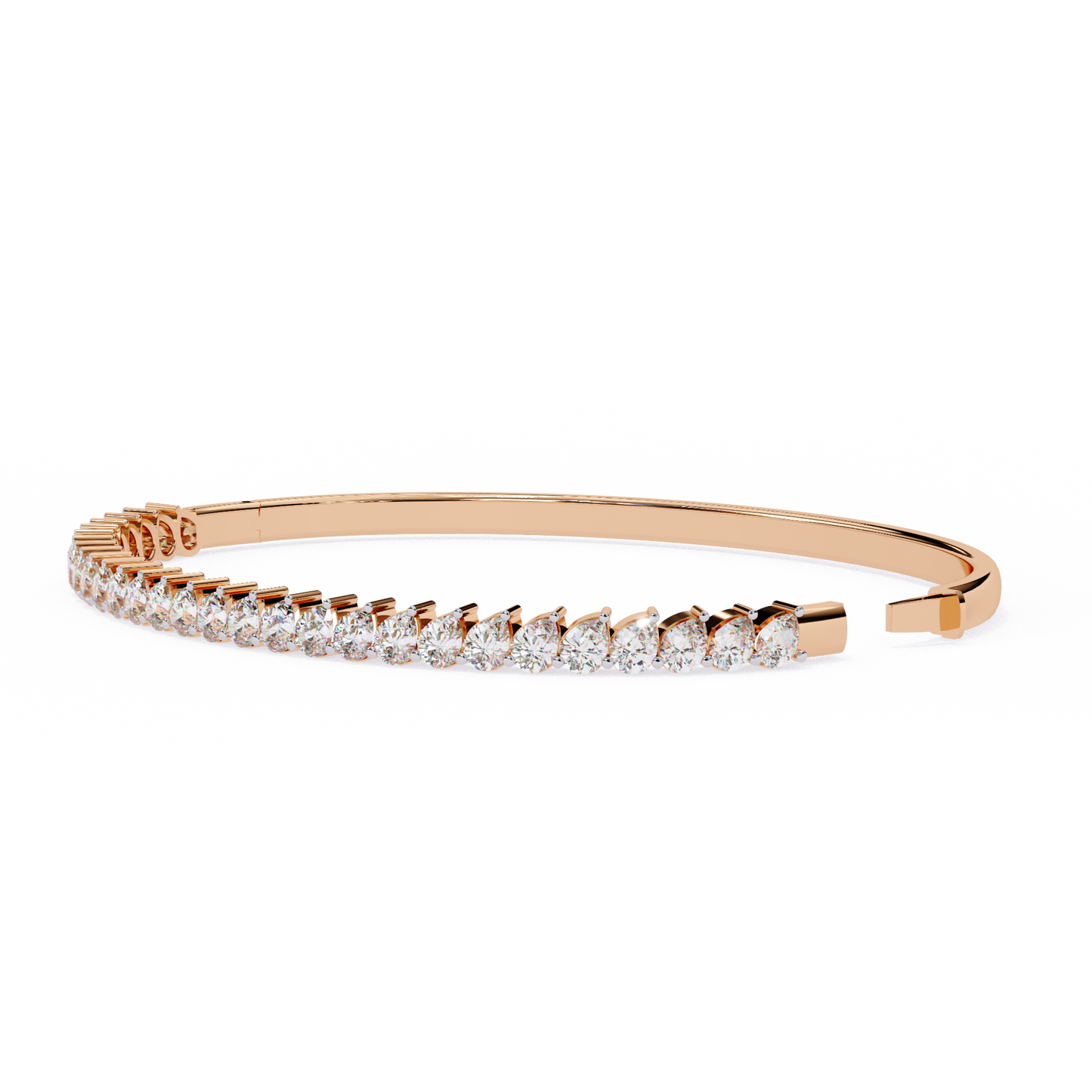 Lined in Light Diamond Kada Bracelet