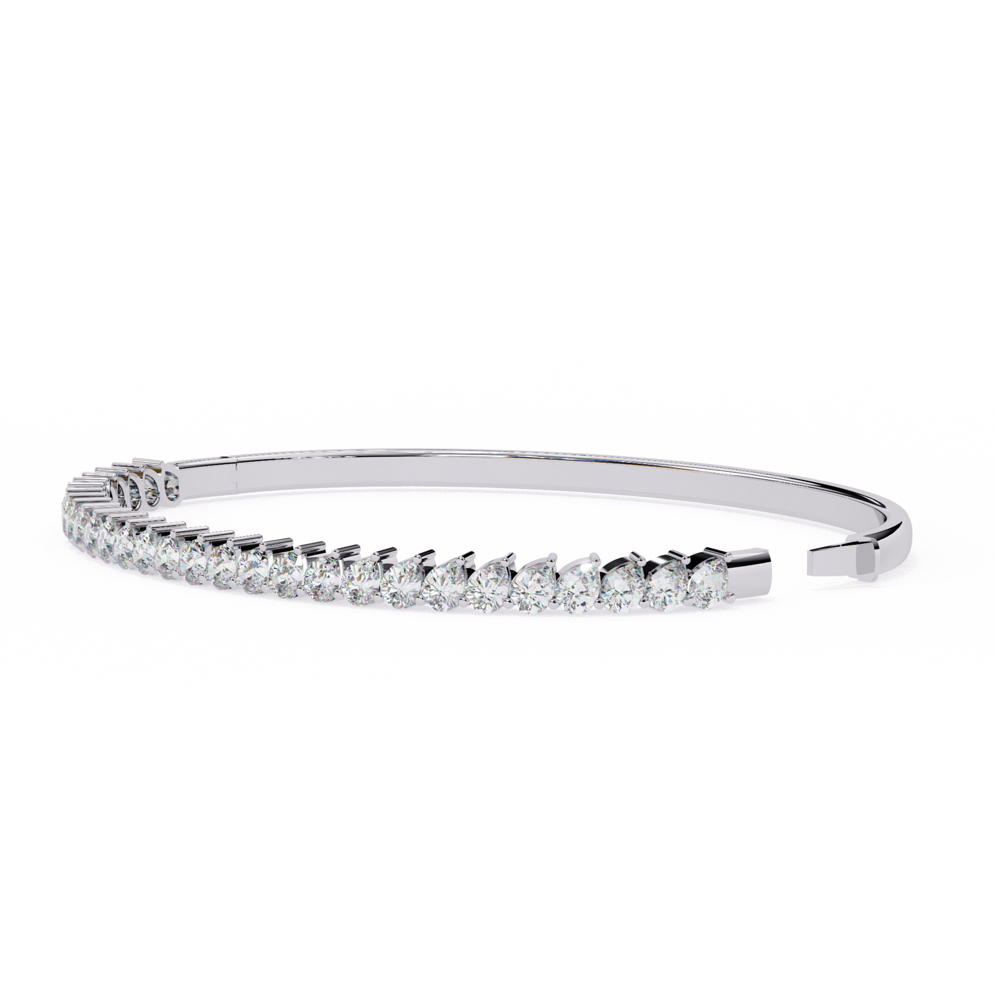 Lined in Light Diamond Kada Bracelet