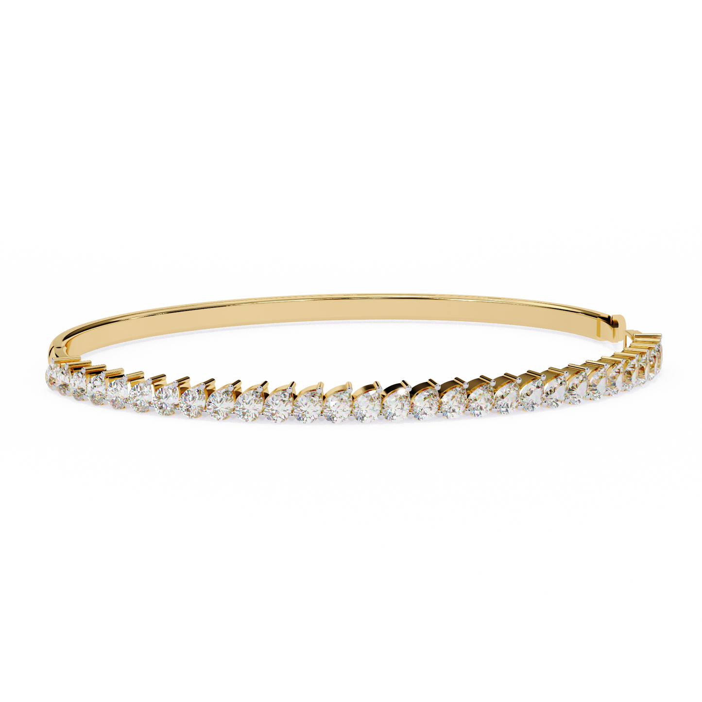 Lined in Light Diamond Kada Bracelet
