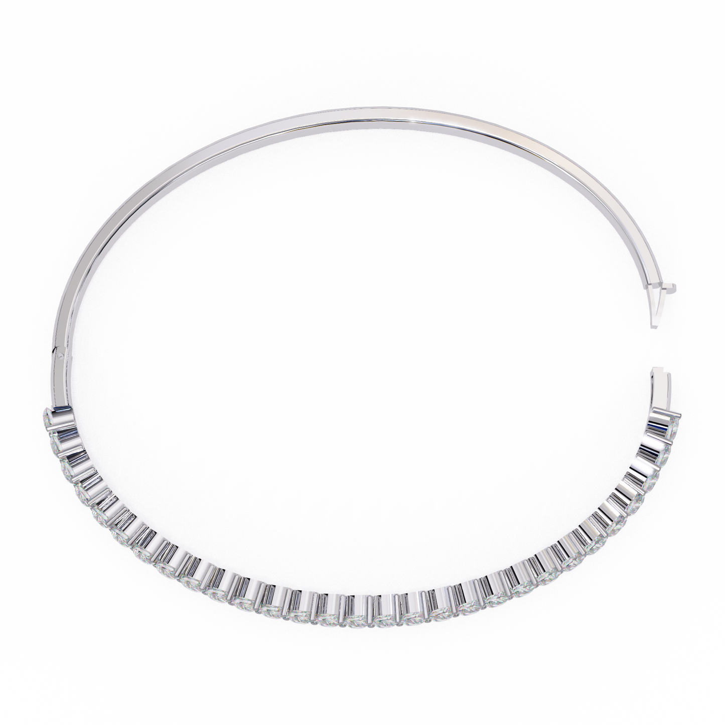 Lined in Light Diamond Kada Bracelet