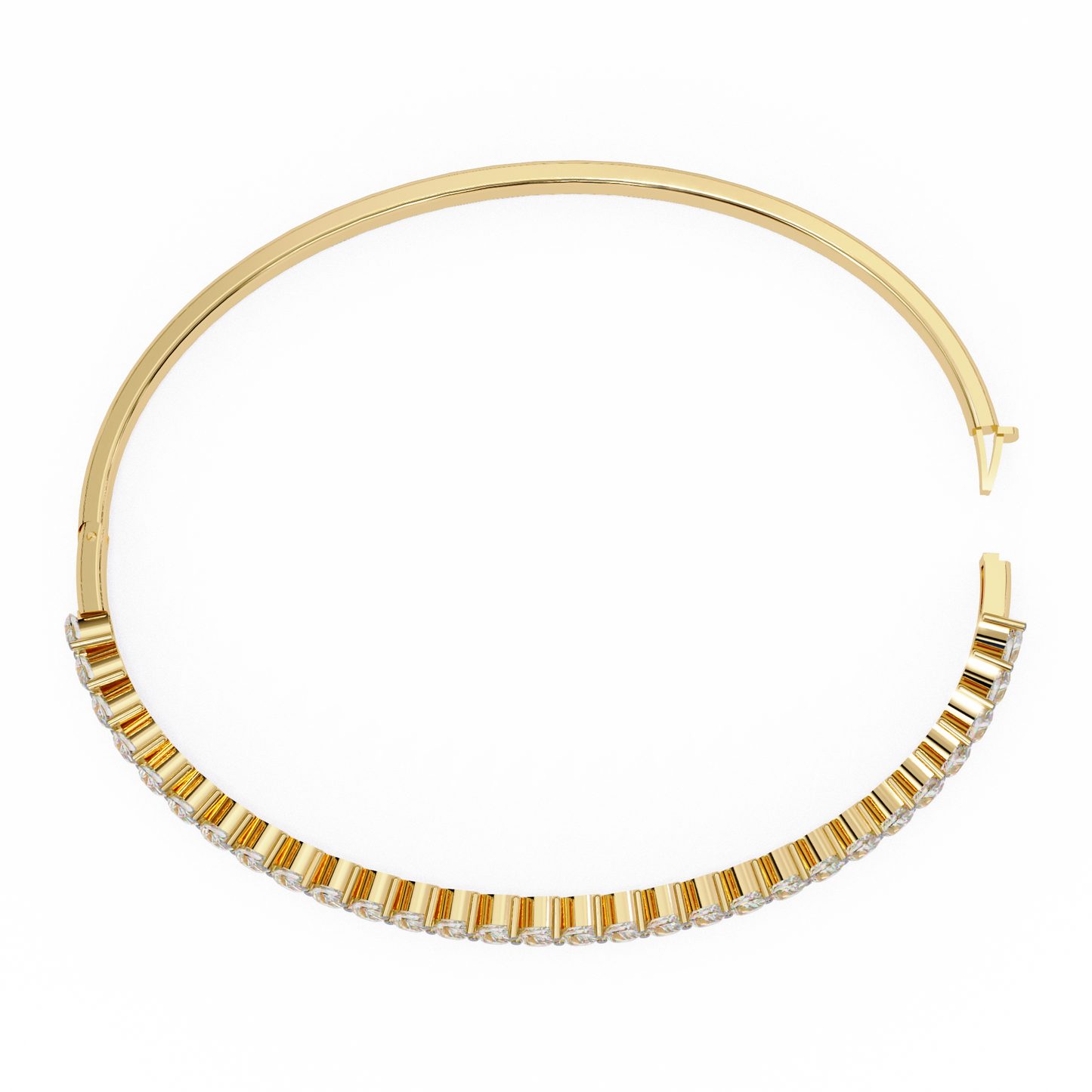Lined in Light Diamond Kada Bracelet
