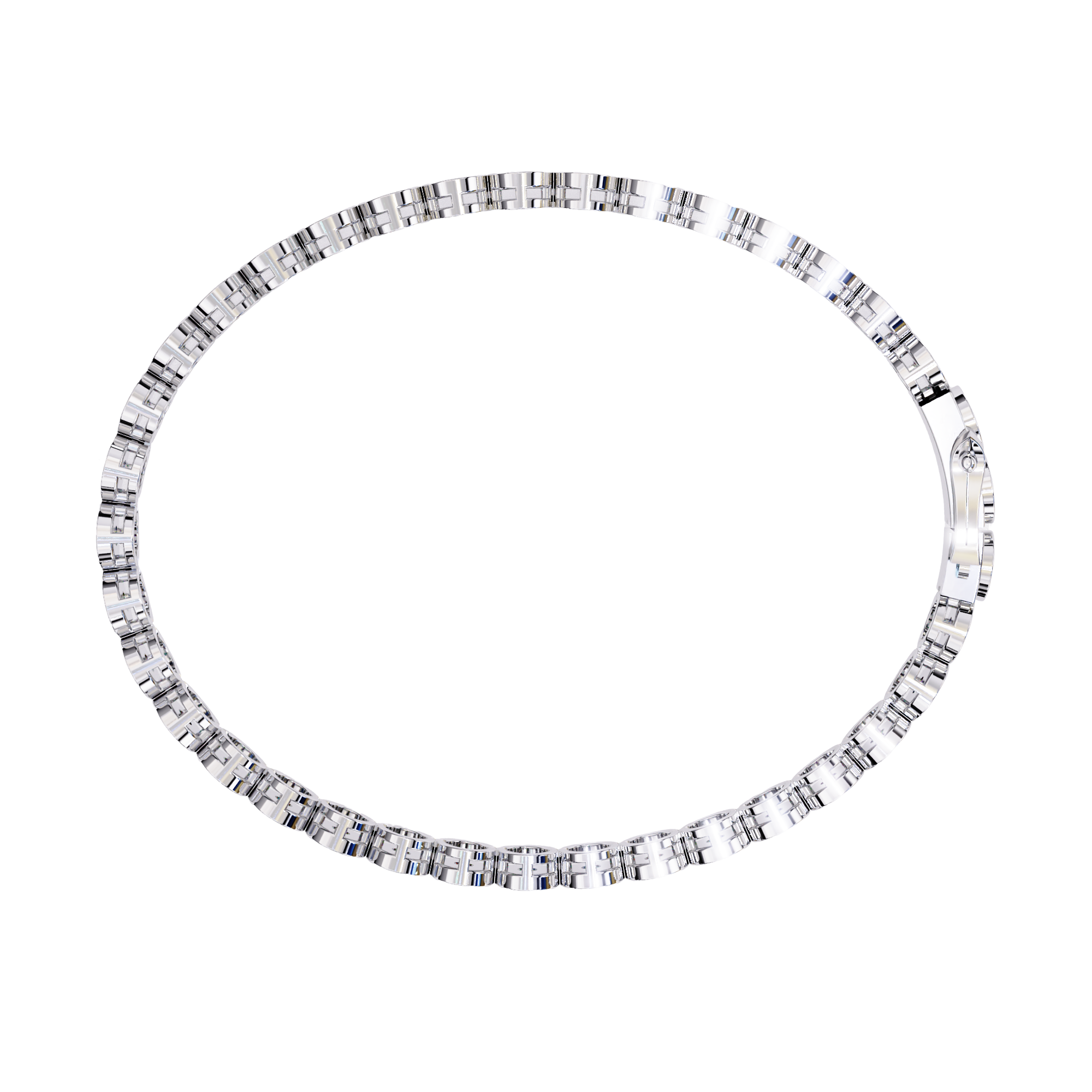 Sutra Bezel-Set Round Lab-Grown Diamond Bracelet