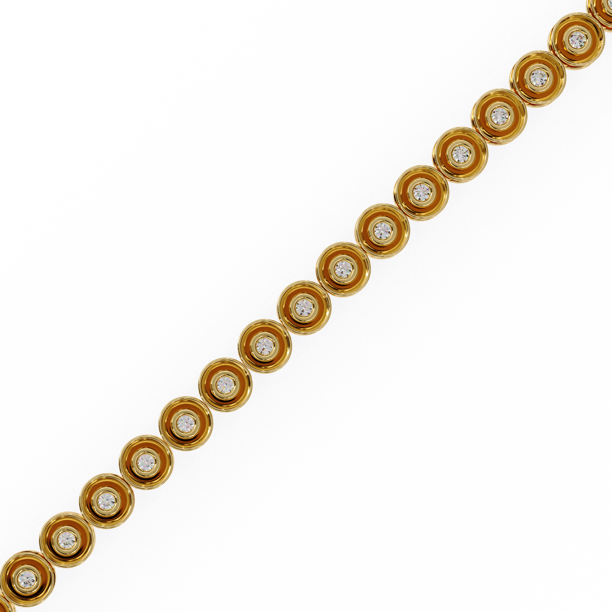 Sutra Bezel-Set Round Lab-Grown Diamond Bracelet