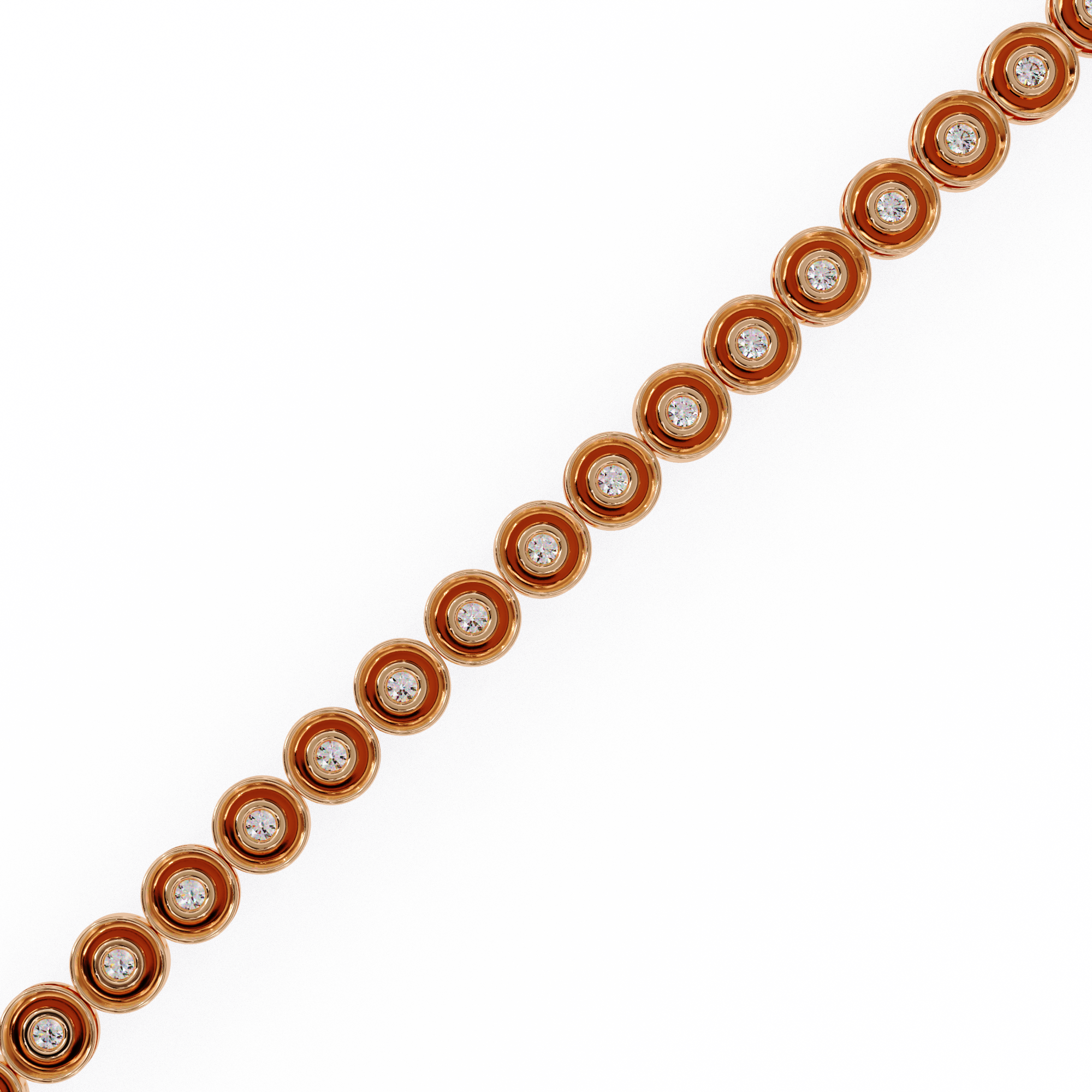 Sutra Bezel-Set Round Lab-Grown Diamond Bracelet