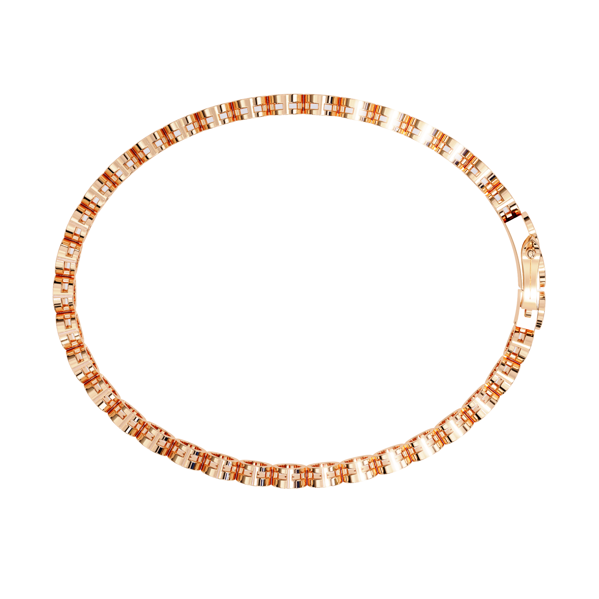 Sutra Bezel-Set Round Lab-Grown Diamond Bracelet