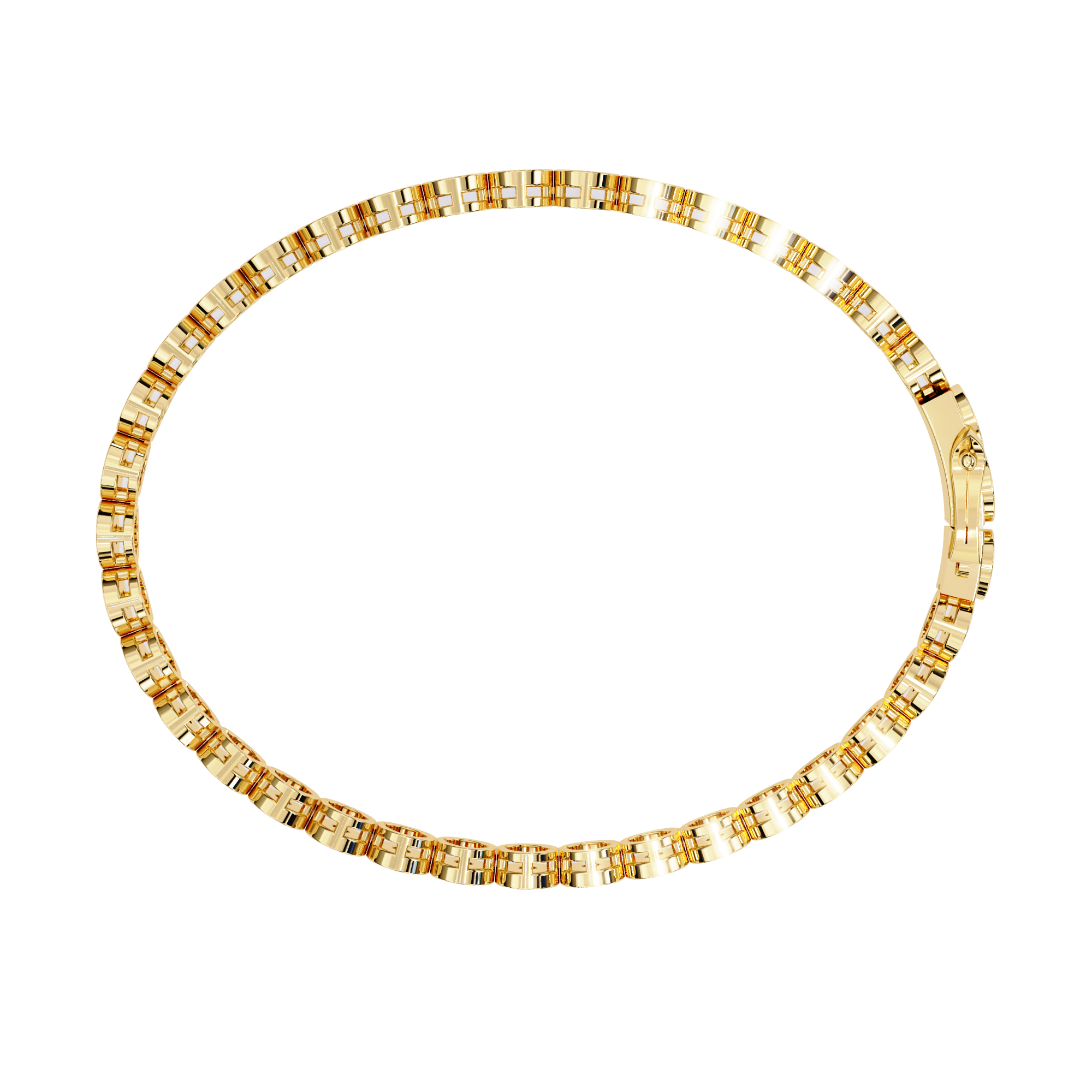 Sutra Bezel-Set Round Lab-Grown Diamond Bracelet