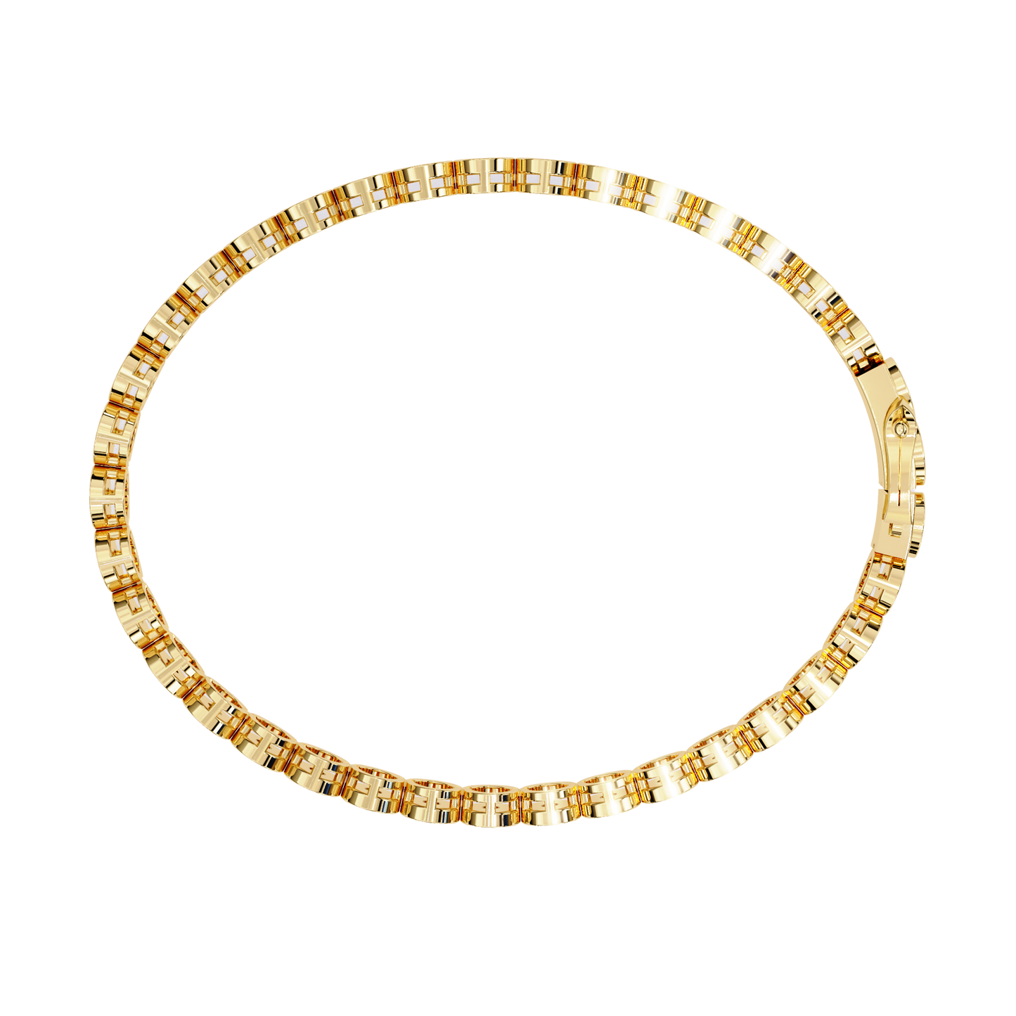 Sutra Bezel-Set Round Lab-Grown Diamond Bracelet