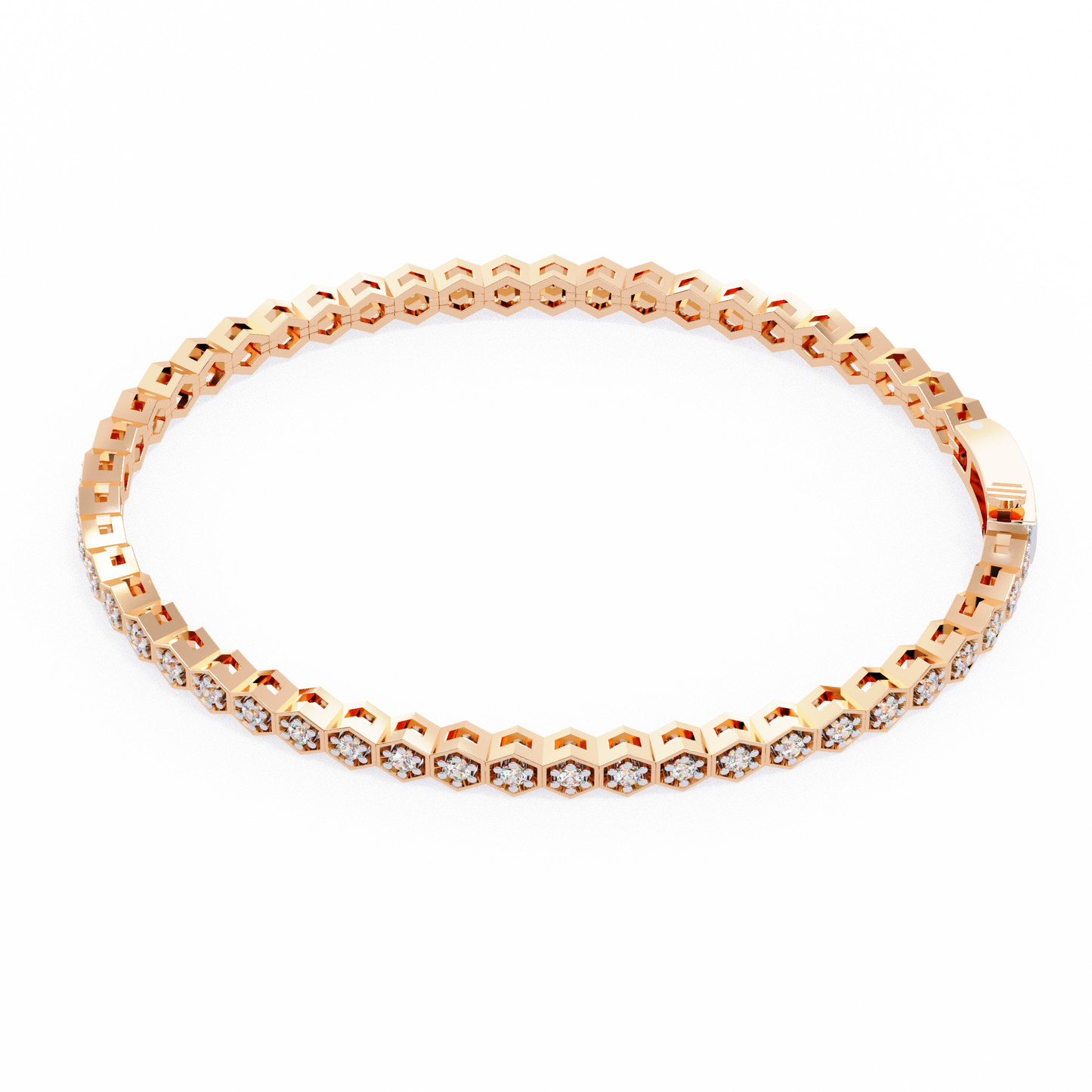 Honeycomb Diamond Bracelet