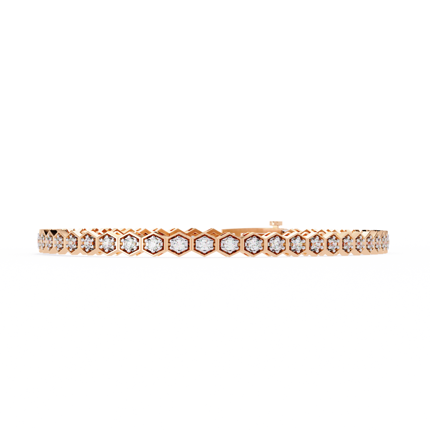 Honeycomb Diamond Bracelet