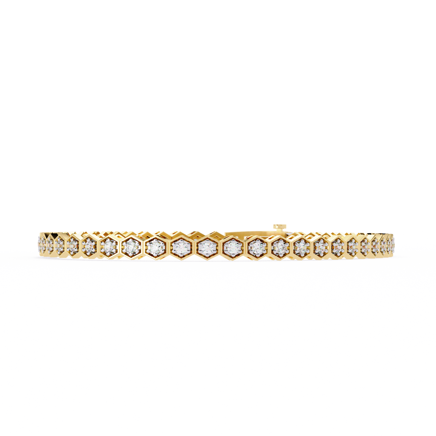 Honeycomb Diamond Bracelet