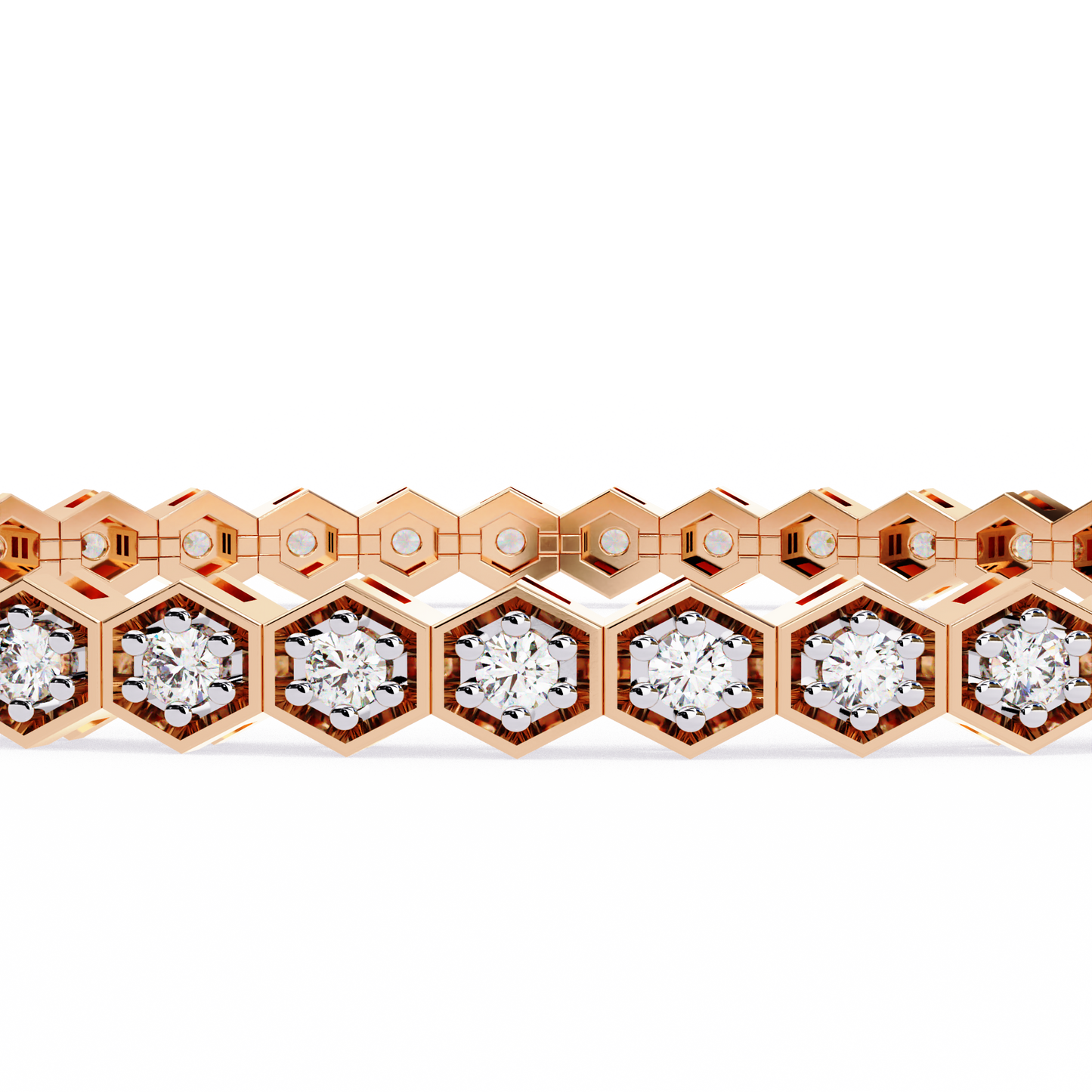 Honeycomb Diamond Bracelet