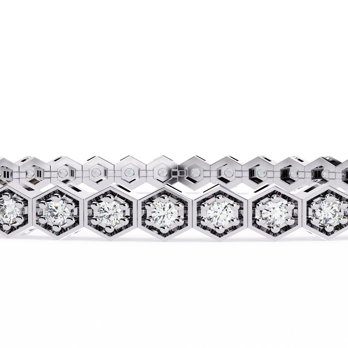 Honeycomb Diamond Bracelet