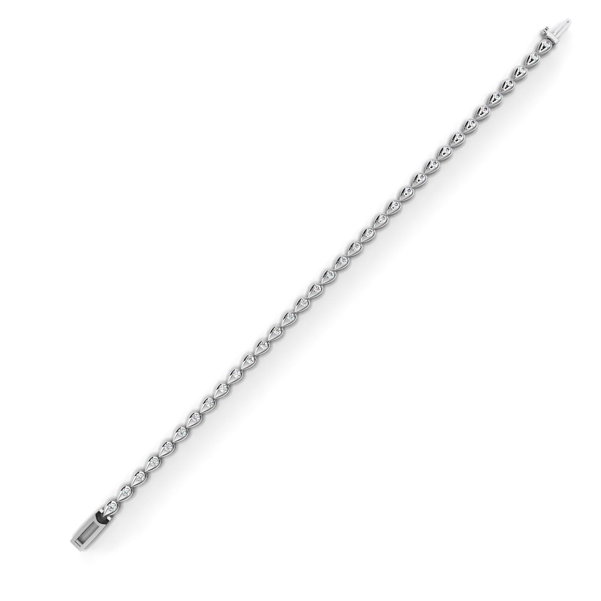 Sutra Bezel-Set Diamond Tennis Bracelet
