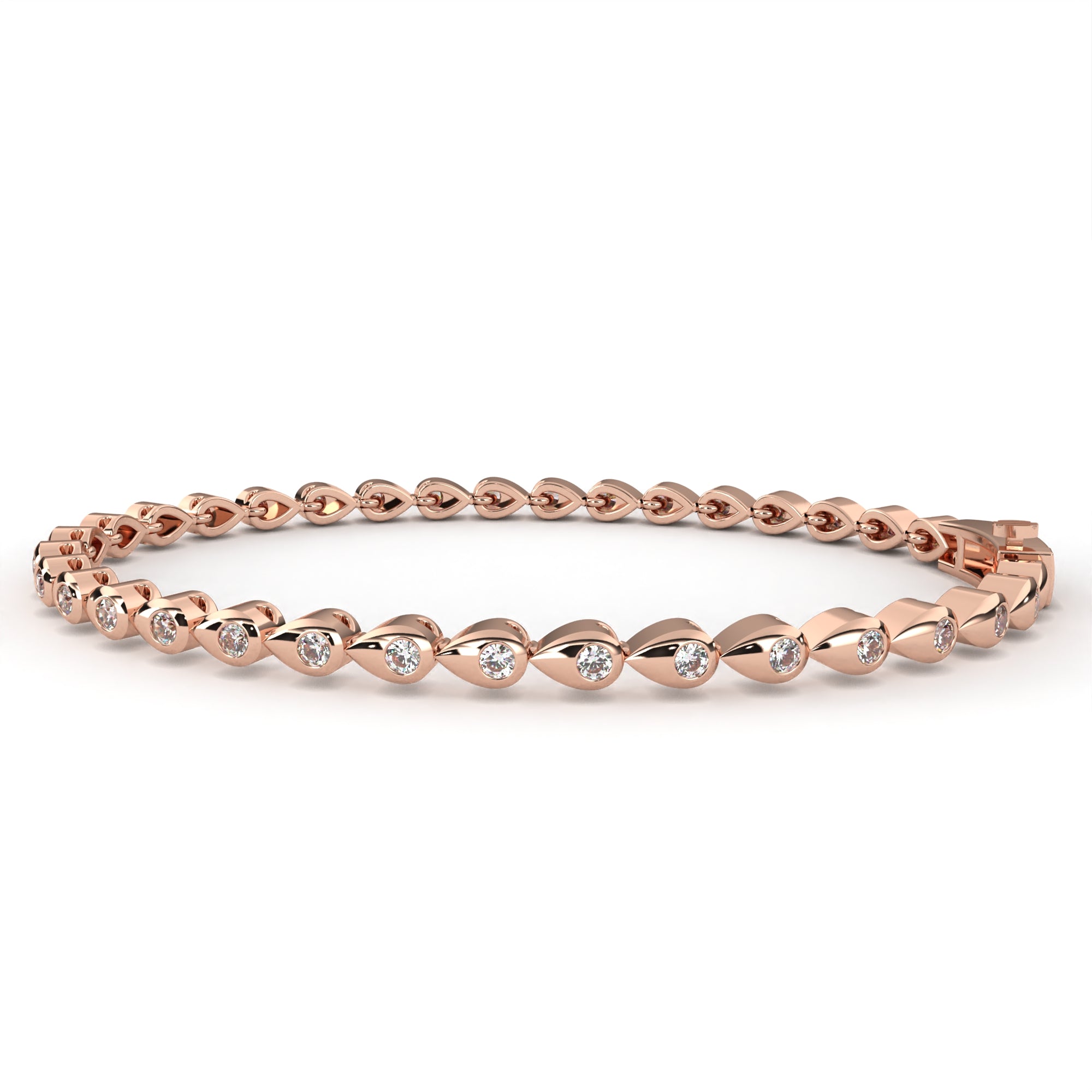 Sutra Bezel-Set Diamond Tennis Bracelet