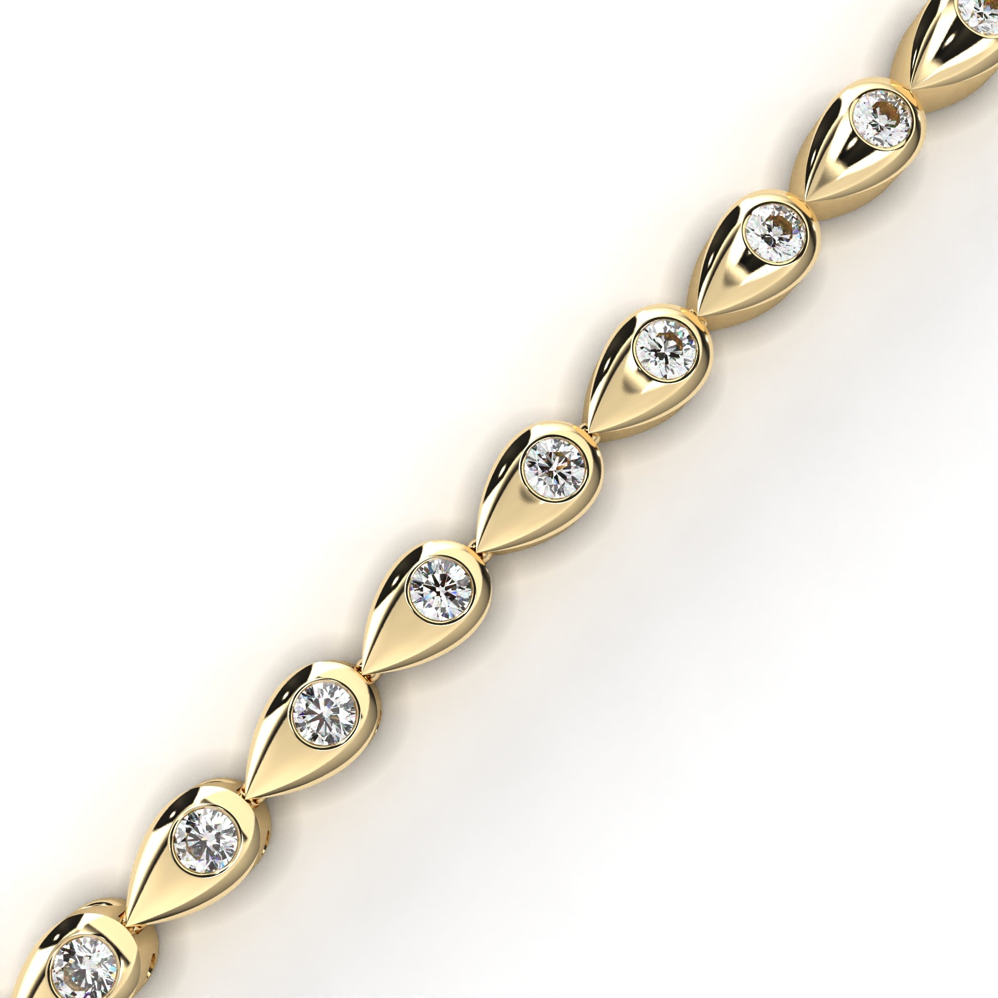 Sutra Bezel-Set Diamond Tennis Bracelet