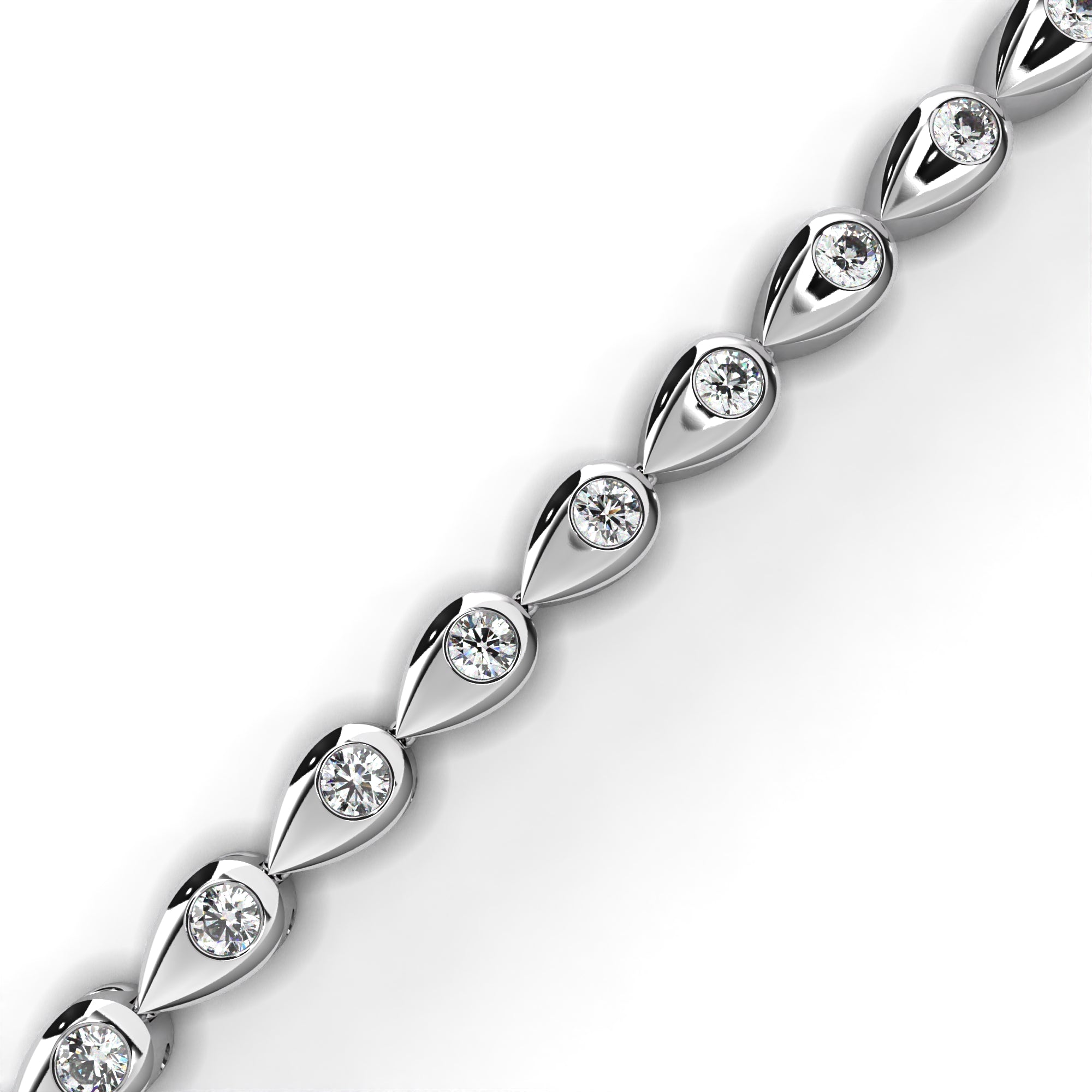 Sutra Bezel-Set Diamond Tennis Bracelet