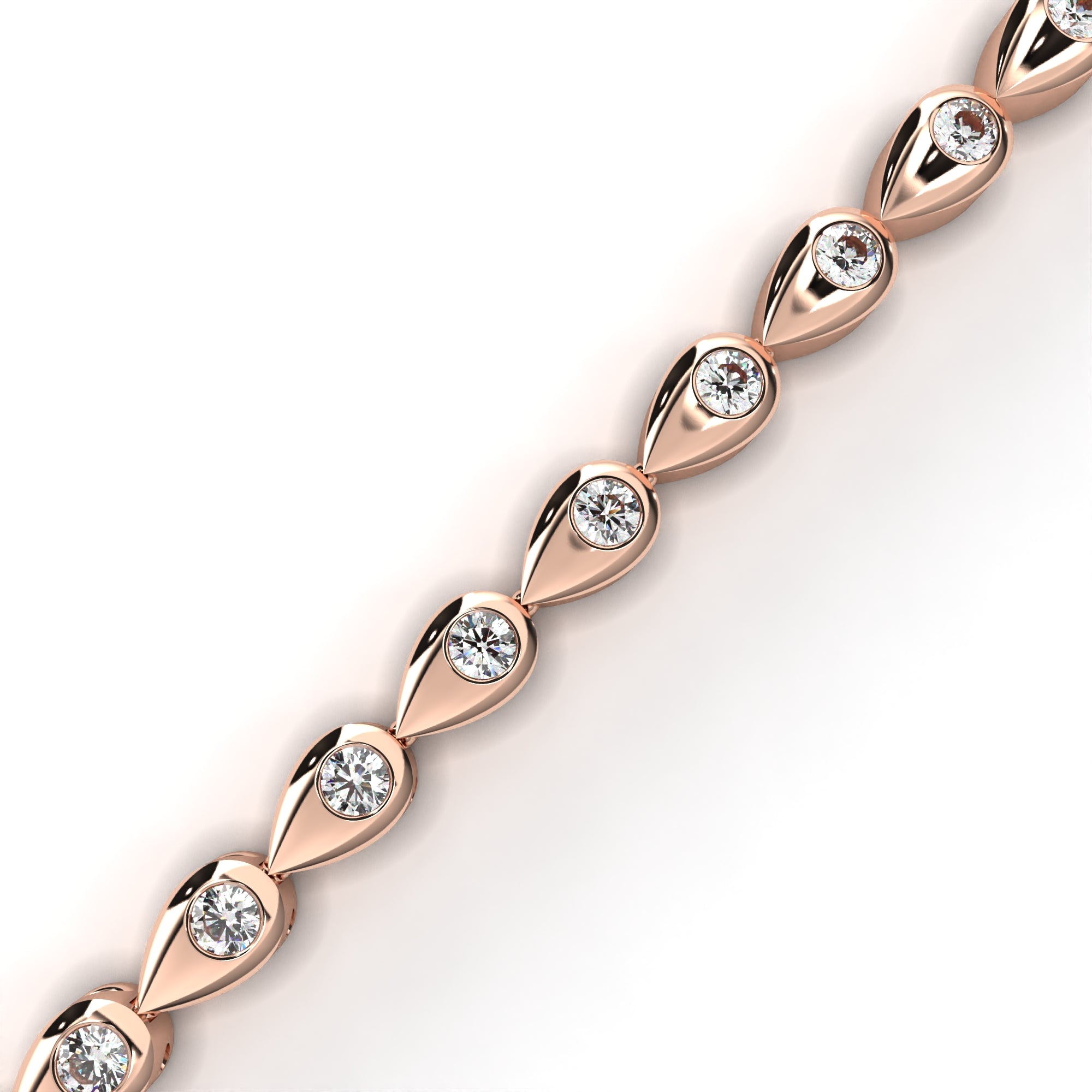 Sutra Bezel-Set Diamond Tennis Bracelet