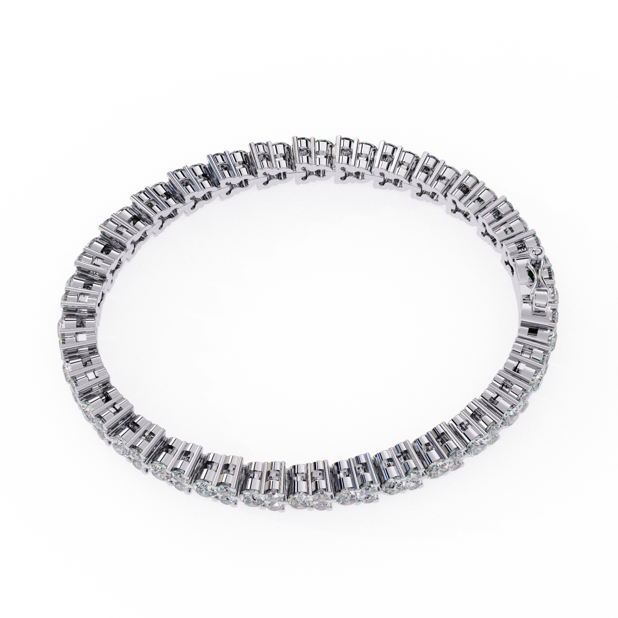 Trio Round Lab Grown Diamonds Bracelet