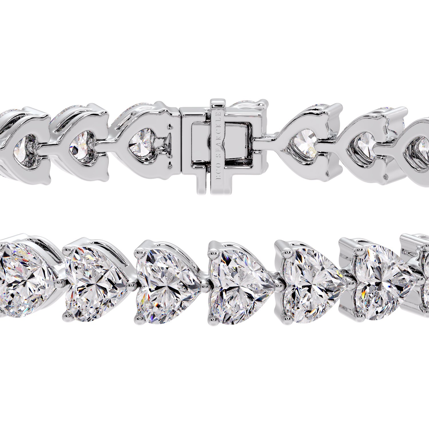 HEART TENNIS BRACELET