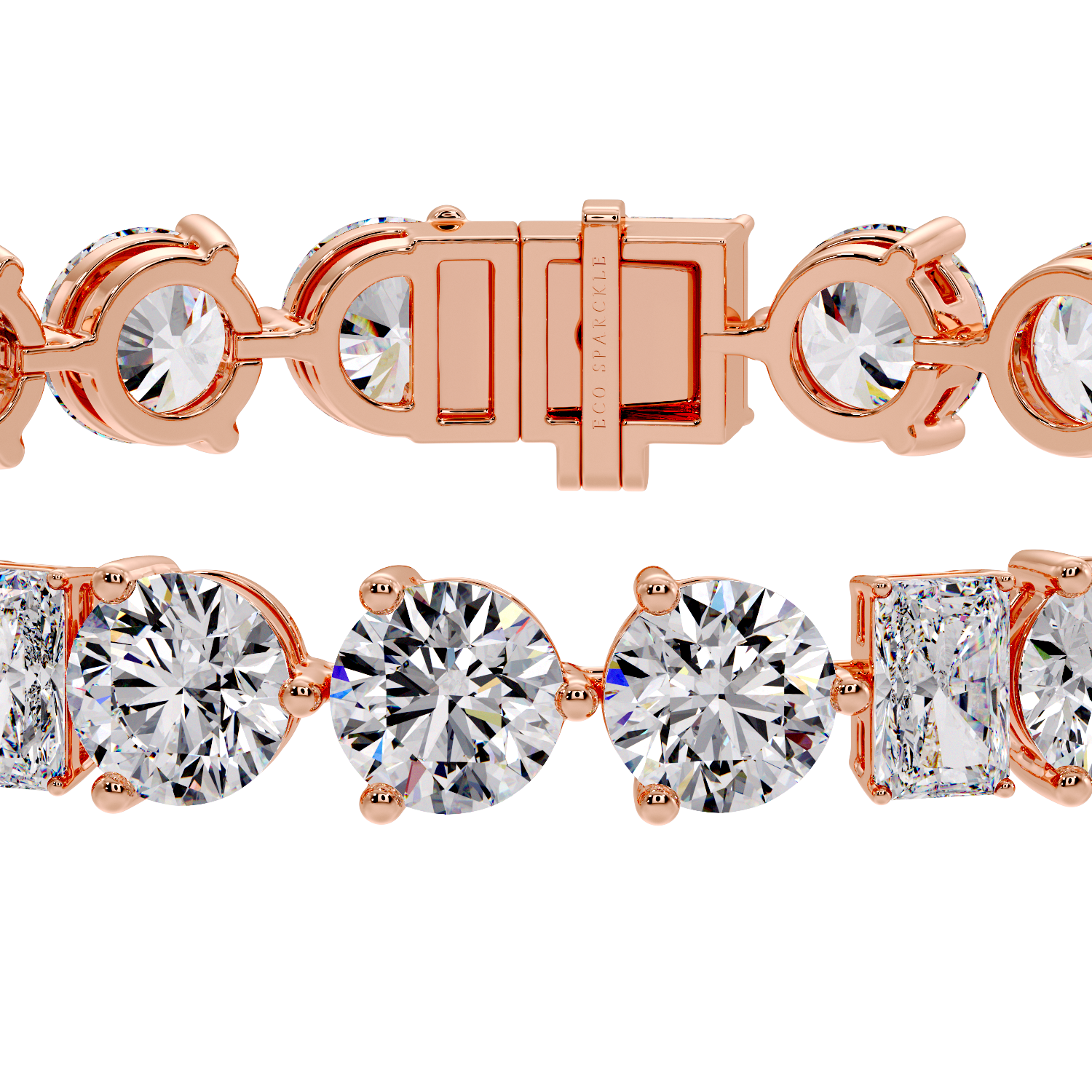 ROUND & EMERALD BRACELET