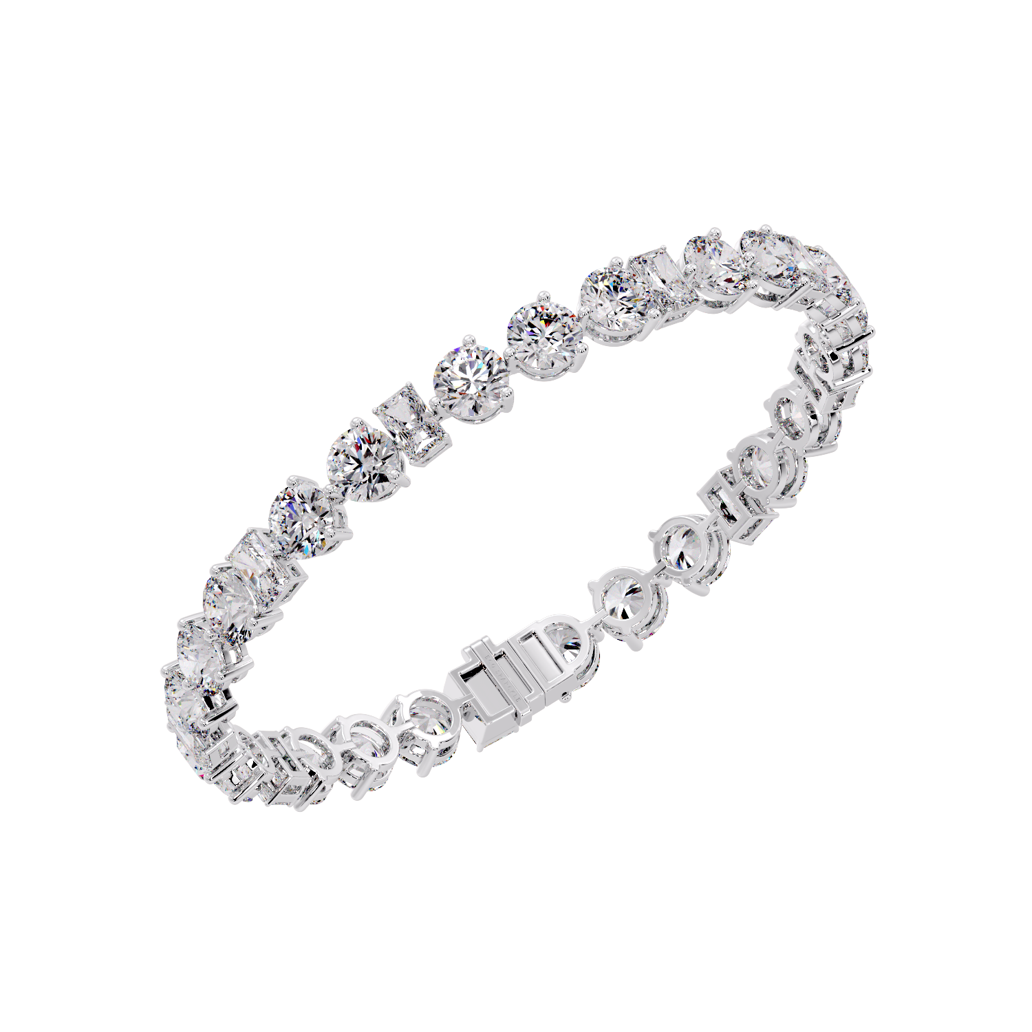 ROUND & EMERALD BRACELET