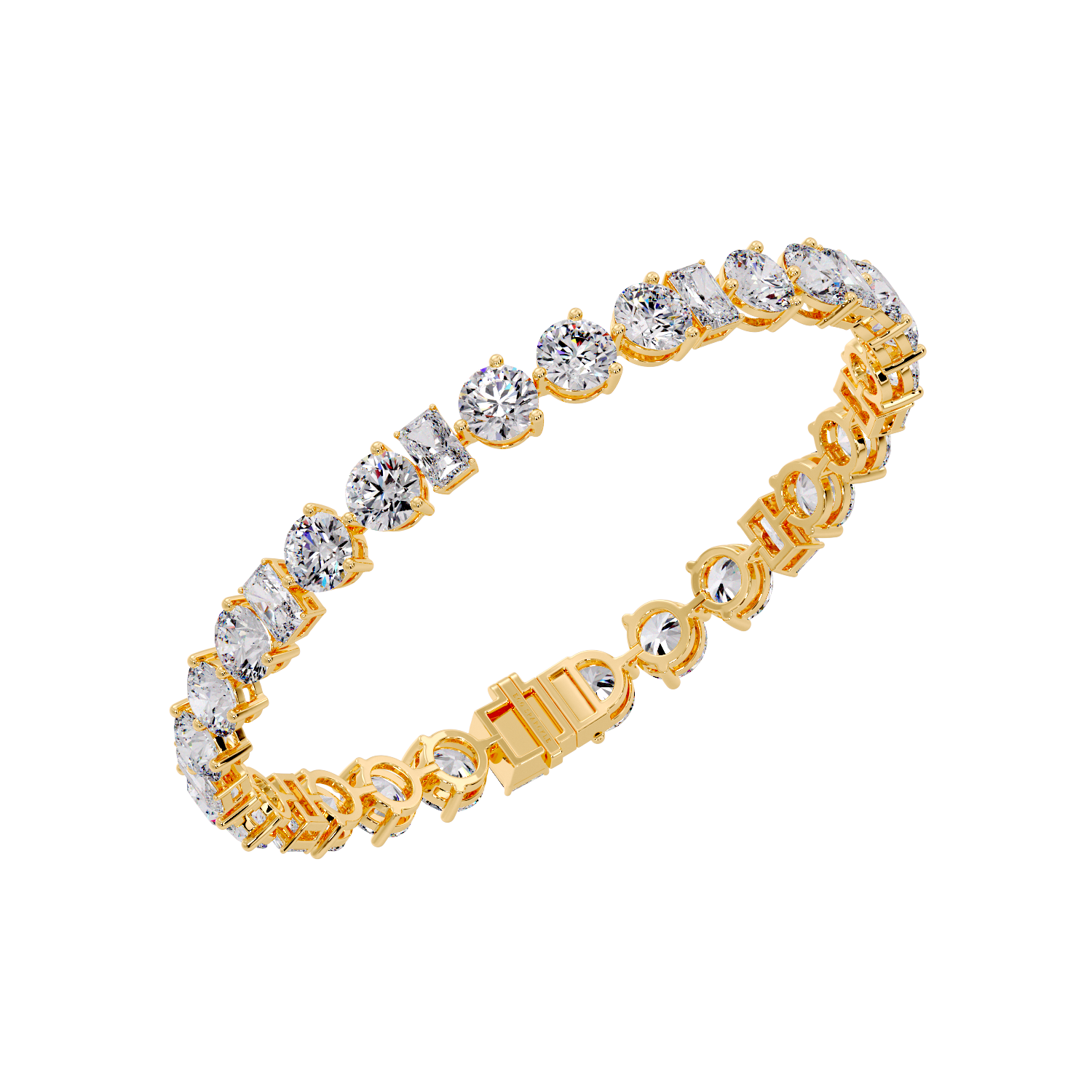 ROUND & EMERALD BRACELET