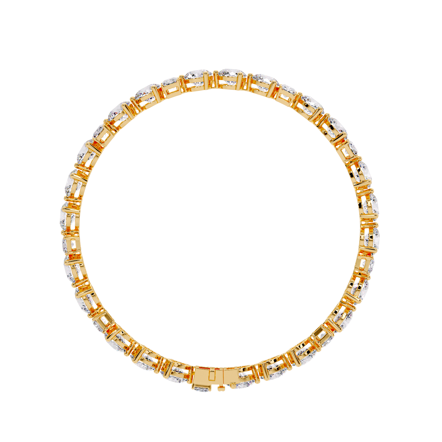 ROUND & EMERALD BRACELET