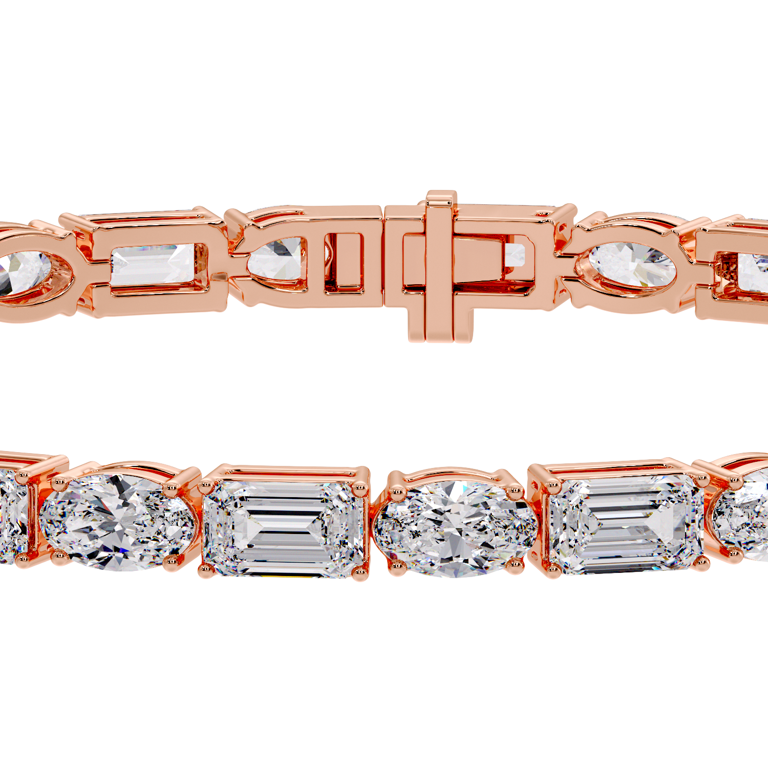 OVAL & EMERALD BRACELET